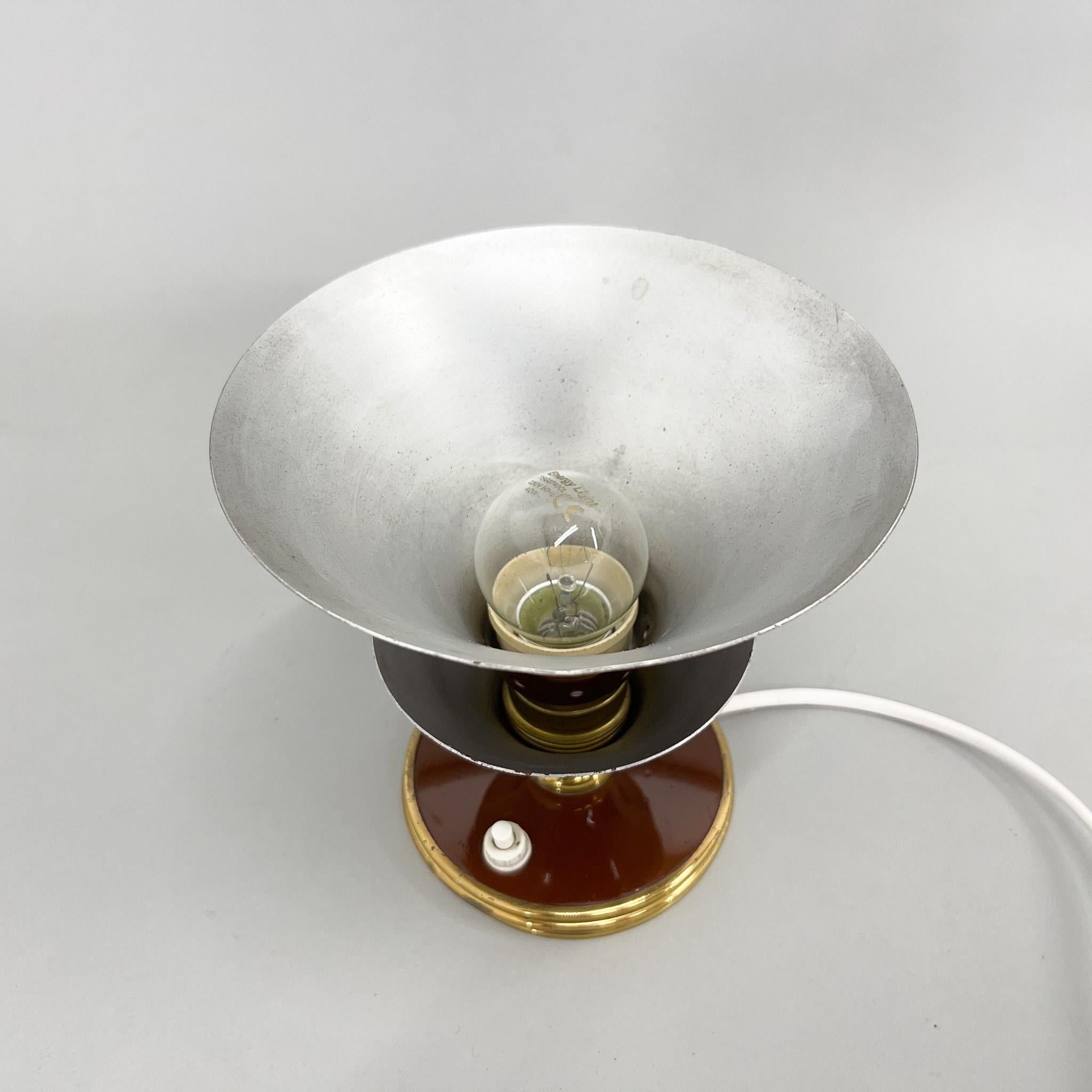 Mid-20th Century 1960's Italian Lacquered Metal Table Lamp