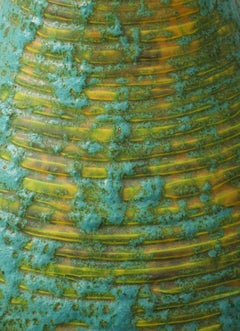 1960's Italian Lava Glaze Large Table Lamps