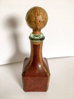 1960s Italian Leather Decanter