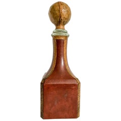 1960s Italian Leather Decanter