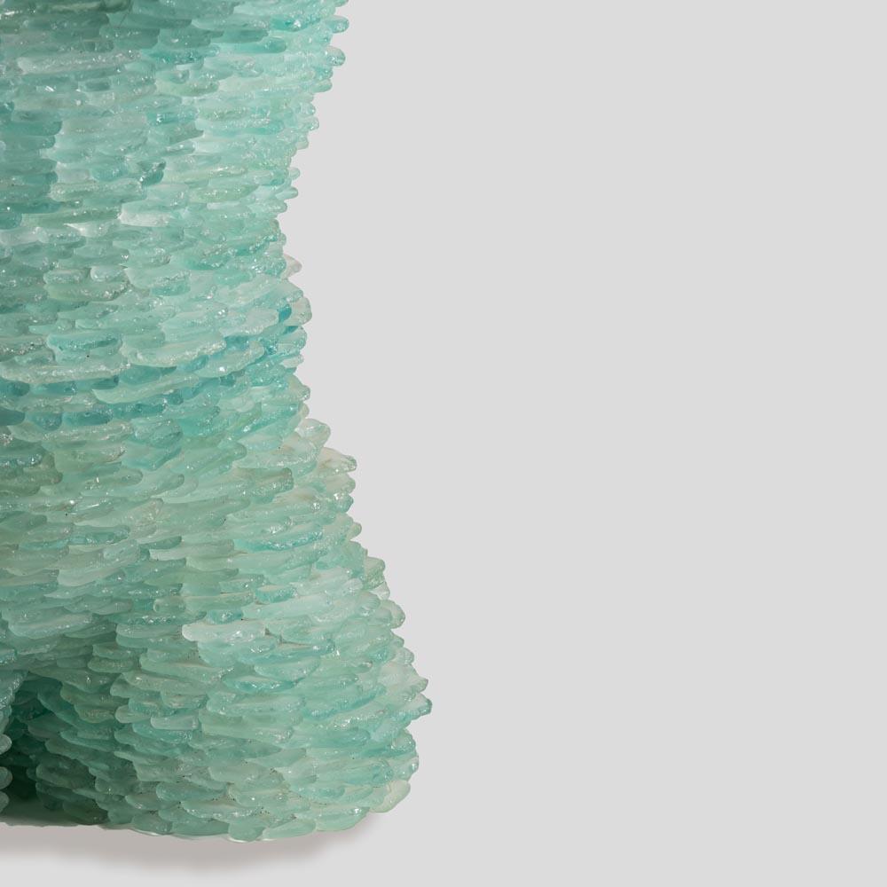 Italienische Beleuchtungskulptur aus geätztem Mosaikglas in Form der Venus von Milo aus den 1960er Jahren im Angebot 1