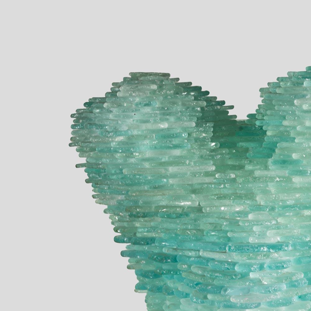 Italienische Beleuchtungskulptur aus geätztem Mosaikglas in Form der Venus von Milo aus den 1960er Jahren im Angebot 2
