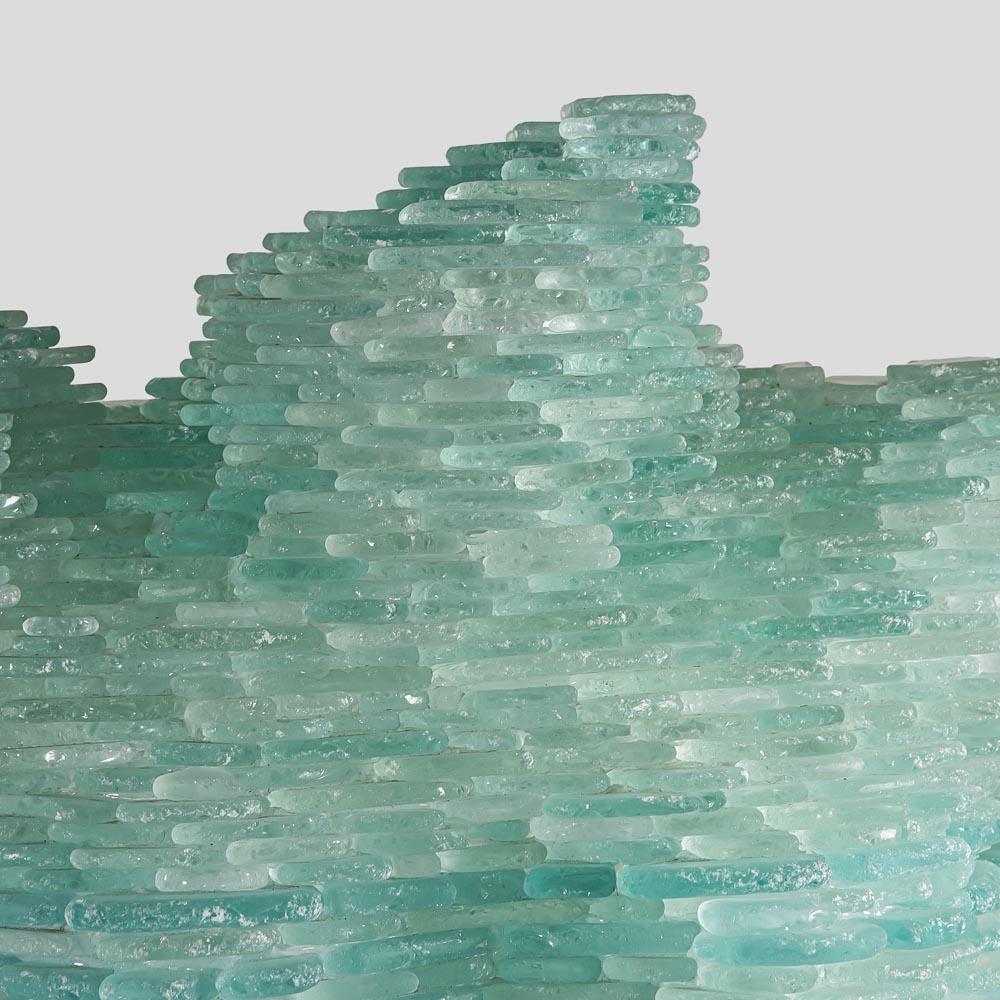 Italienische Beleuchtungskulptur aus geätztem Mosaikglas in Form der Venus von Milo aus den 1960er Jahren im Angebot 3