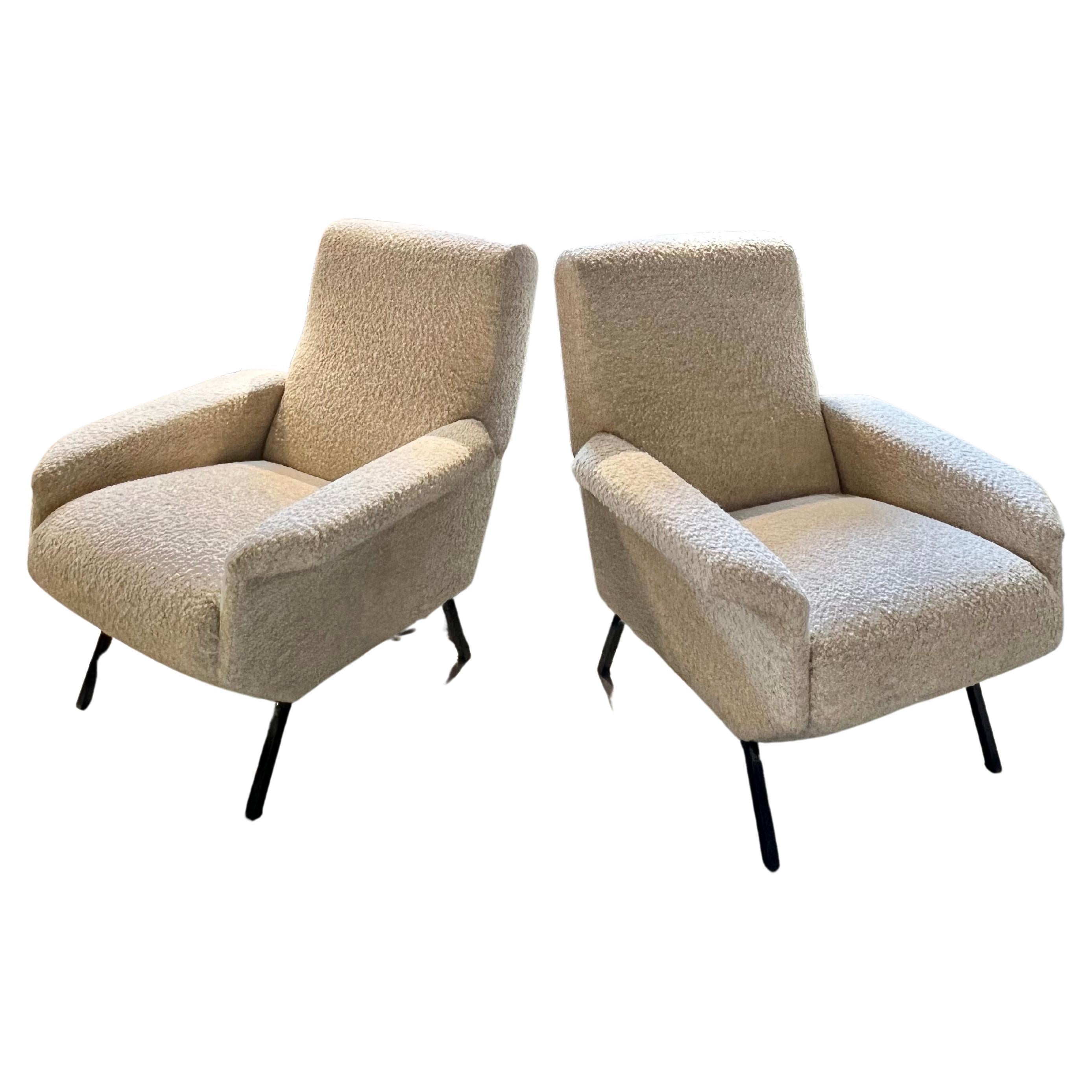 1960’s Italian Lounge Chairs  For Sale