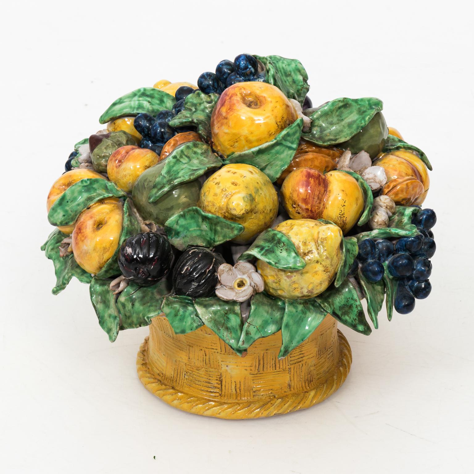 italian ceramic fruit