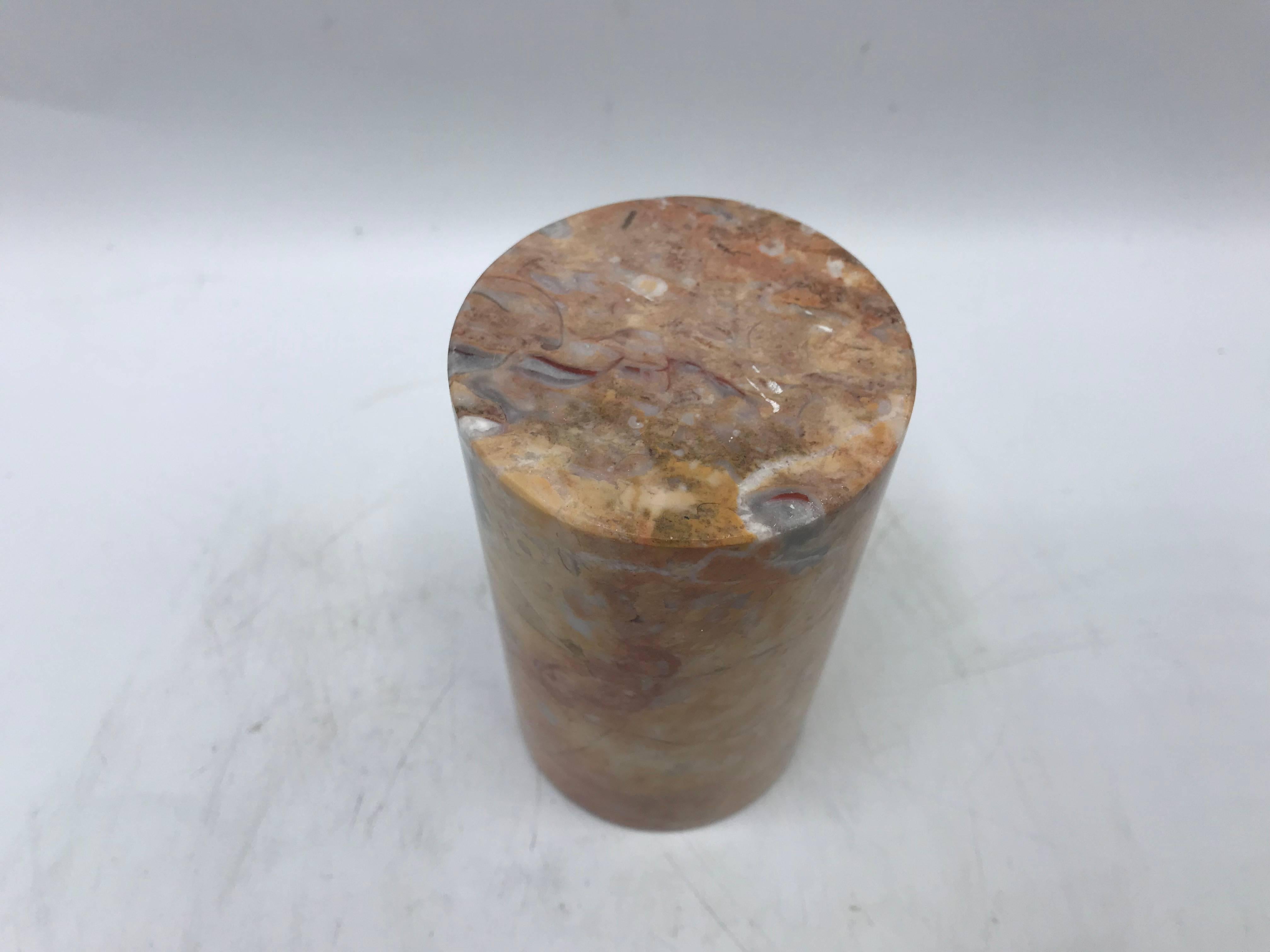 1960s Italian Marble Pen Cup For Sale 1