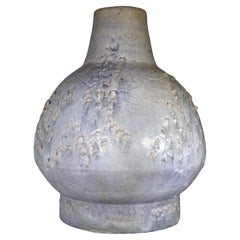 1960s Italian Marcello Fantoni Grey Pottery Vase