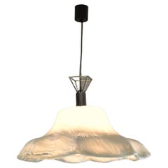 1960's Italian Mid-Century Glass Ninfea Pendant by Toni Zuccheri