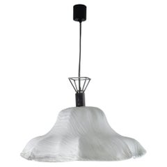 1960's Italian Mid-Century Glass Ninfea Pendant by Toni Zuccheri