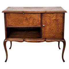 Italienischer Mid-Century Modern-Bar-Getränkeschrank aus Holz und Messing, 1960er Jahre