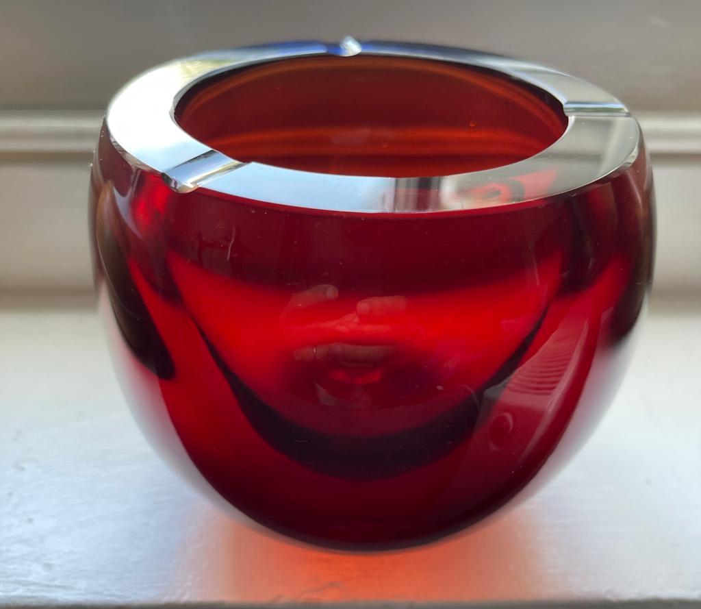 1960's Italian Mid-Century Murano Ashtray Bowl by Cenedese In Good Condition In Paris, FR
