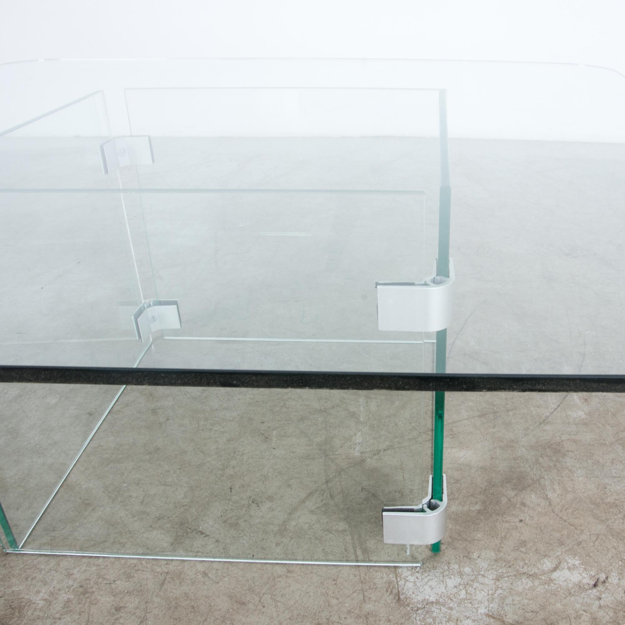 1960s Italian Minimal Glass Coffee Table 2