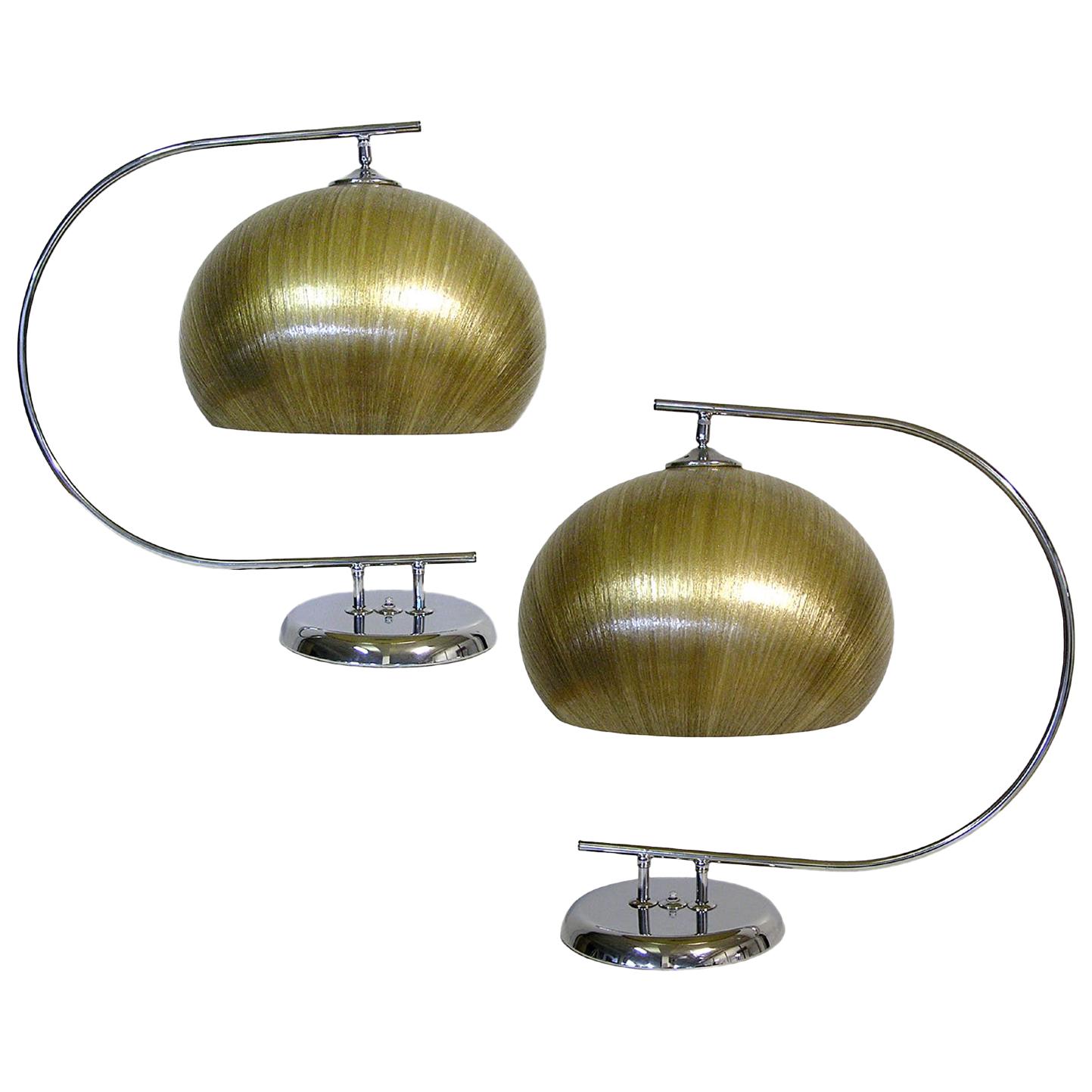 1960s Italian Modern Table Lamps by Harvey Guzzini For Sale