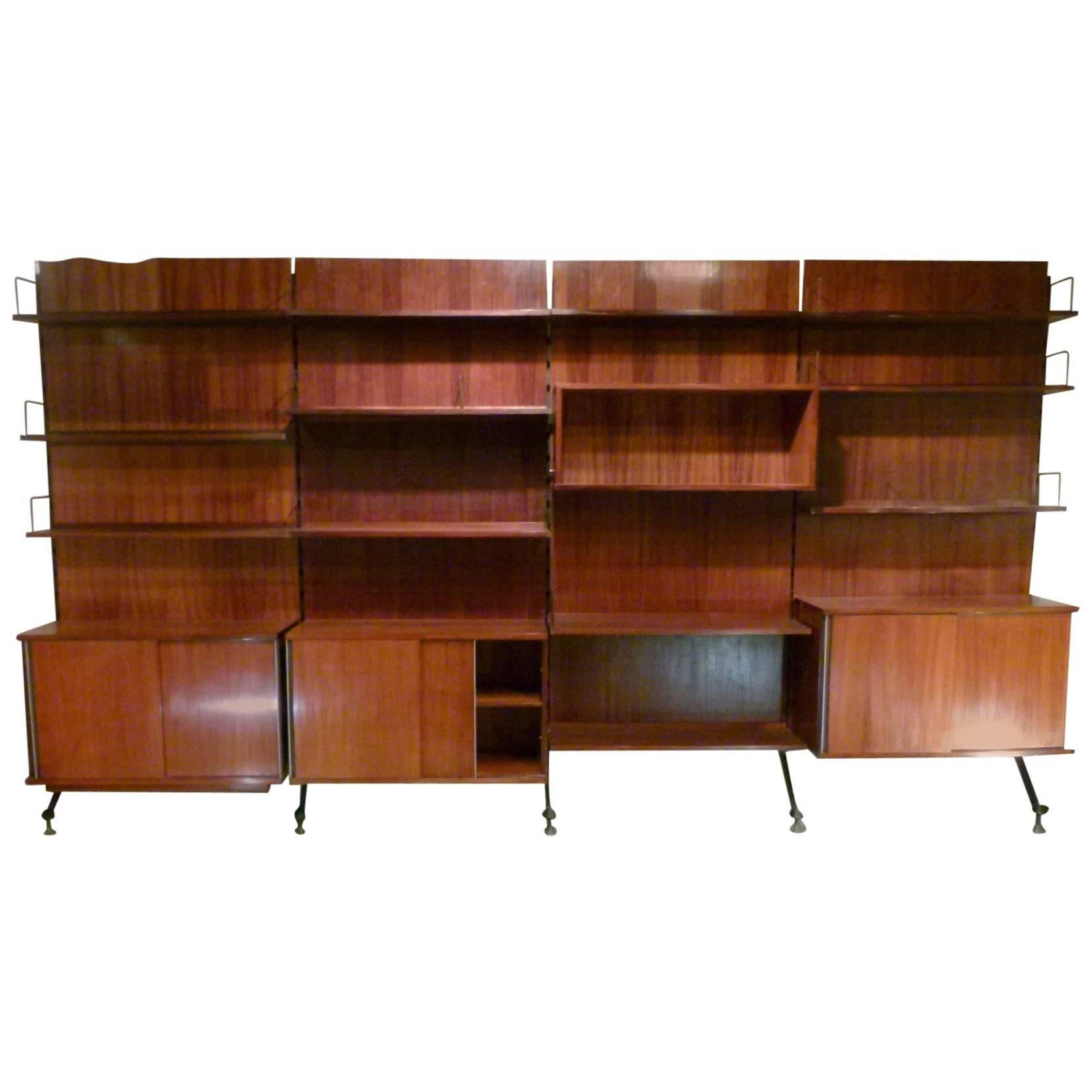 1960s Italian Modular Bookcase by Ico Parisi