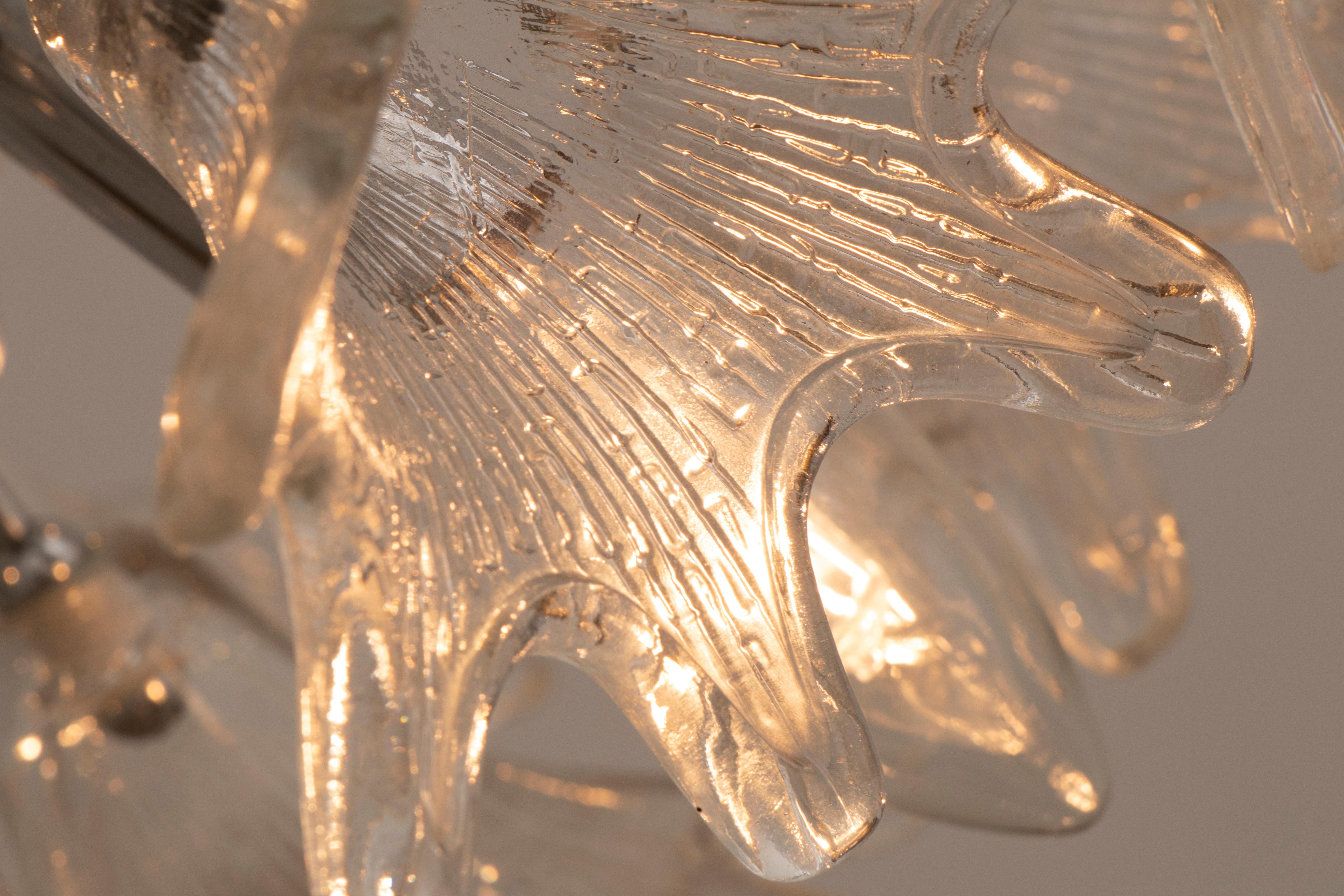 1960s Italian Murano Glass Chandelier by Paolo Venini 2