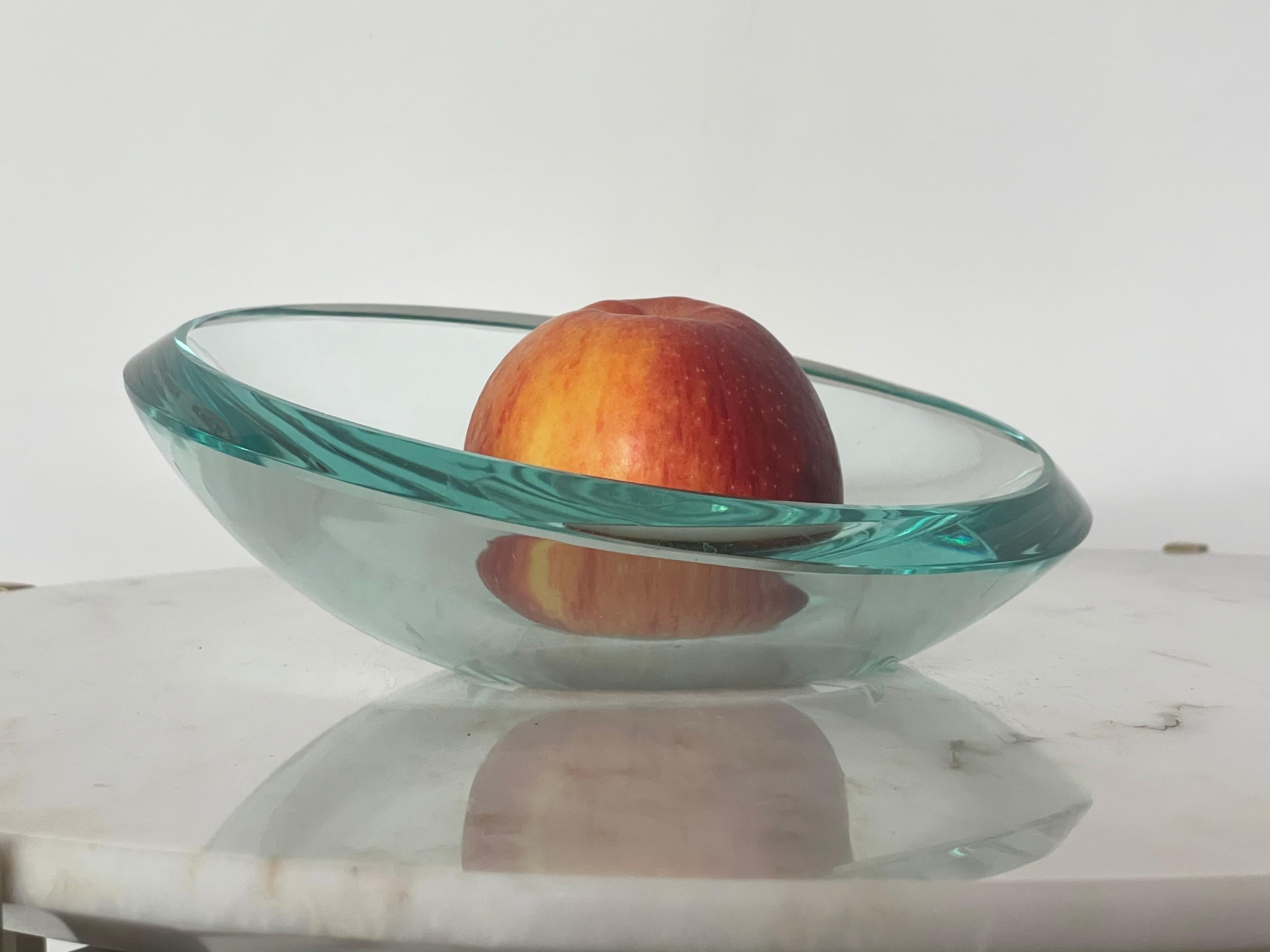 1960's Italian Murano Glass Fontana Arte Fruit Bowl 5
