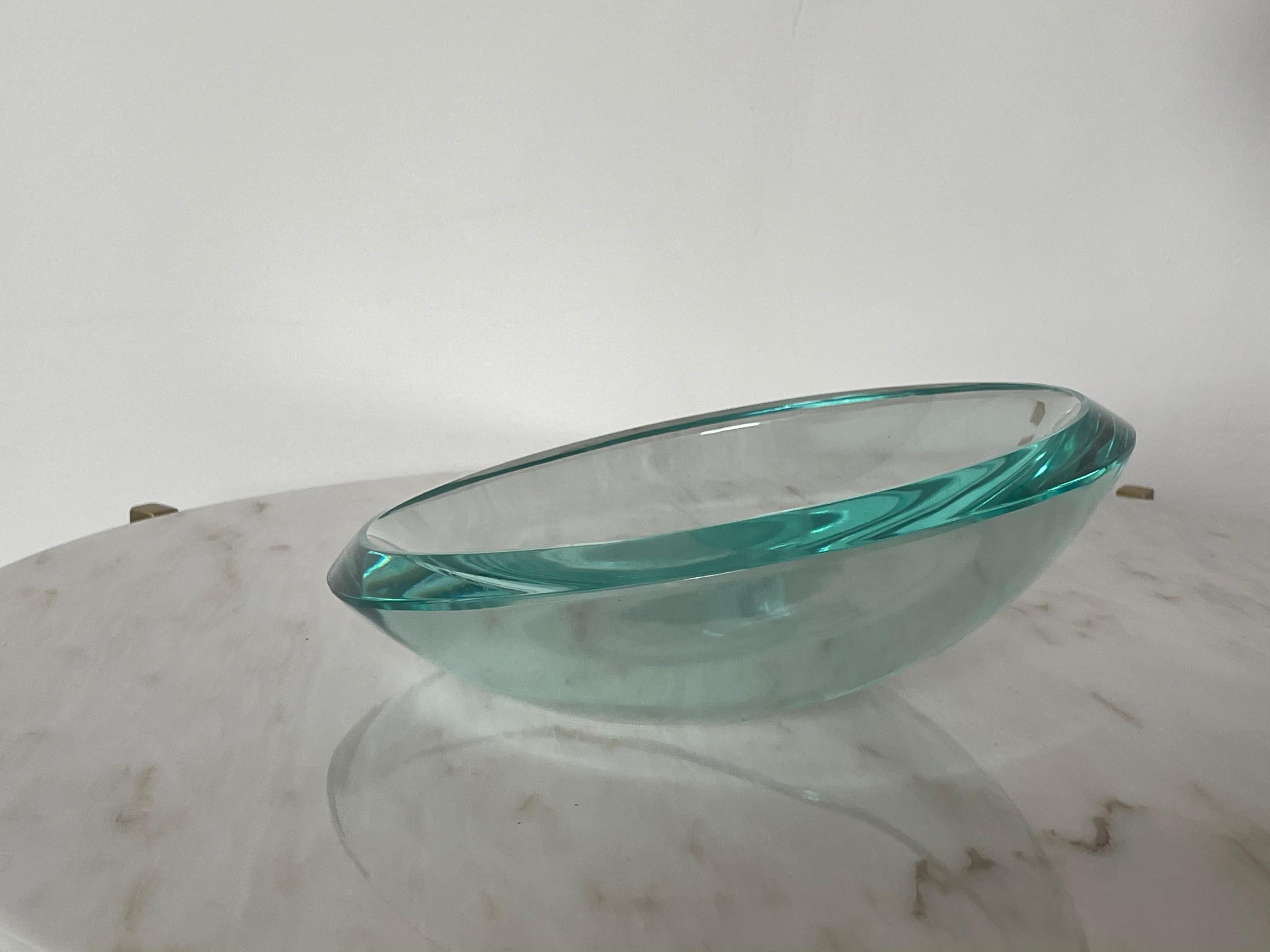 1960's Italian Murano Glass Fontana Arte Fruit Bowl 7