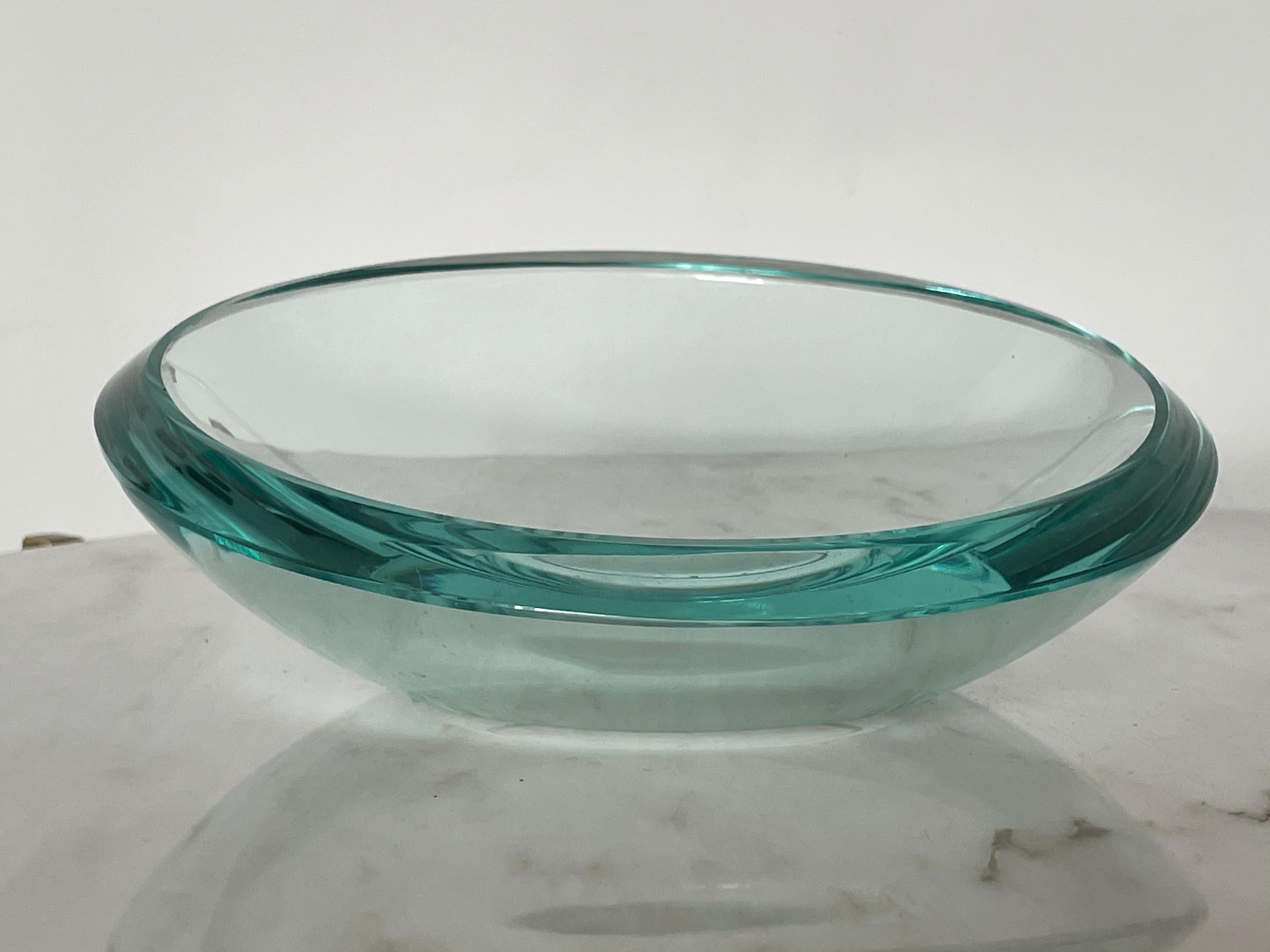 1960's Italian Murano Glass Fontana Arte Fruit Bowl In Good Condition In Paris, FR