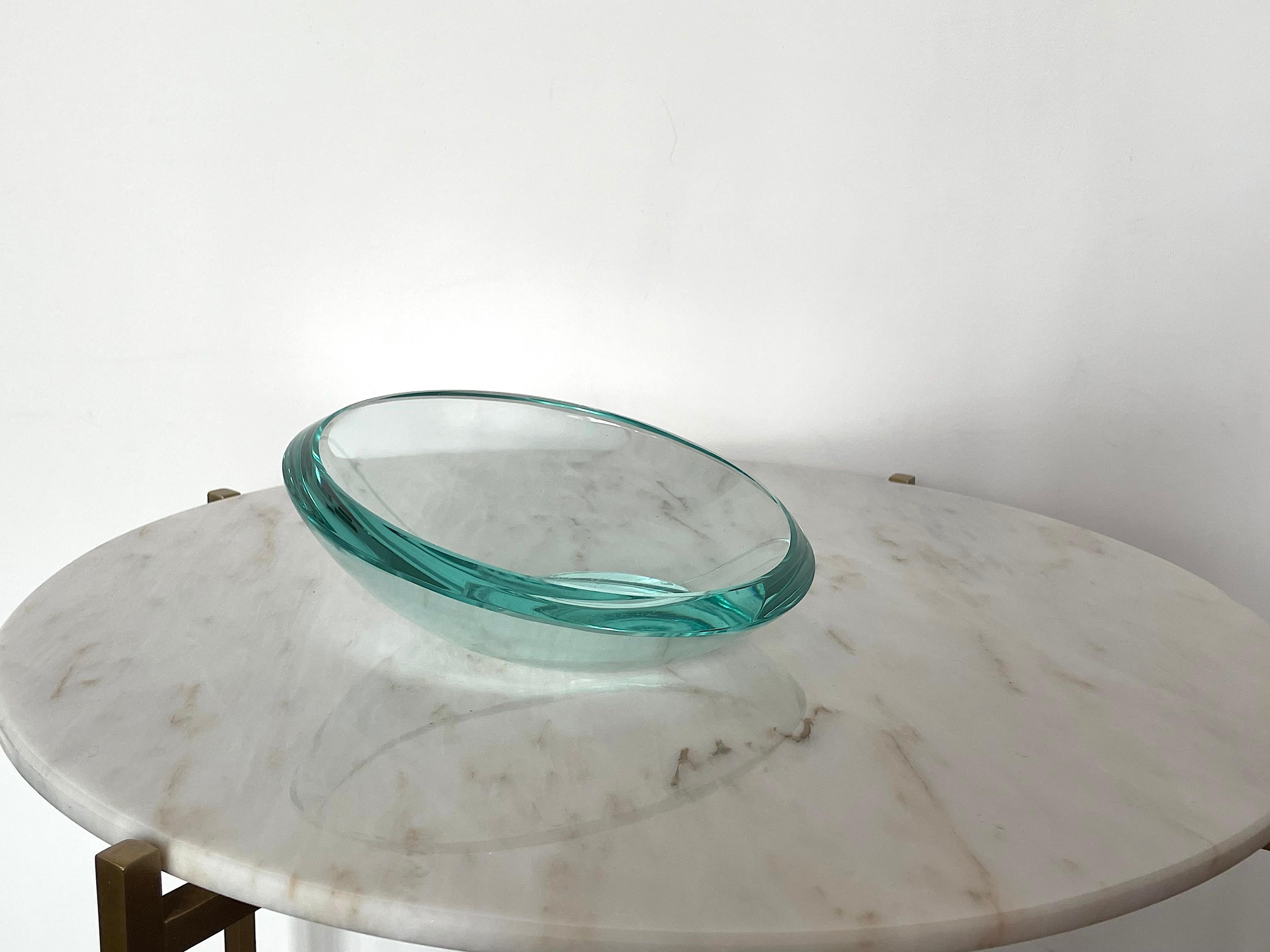 20th Century 1960's Italian Murano Glass Fontana Arte Fruit Bowl