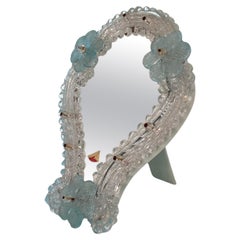 1960s Italian Murano glass mirror for table