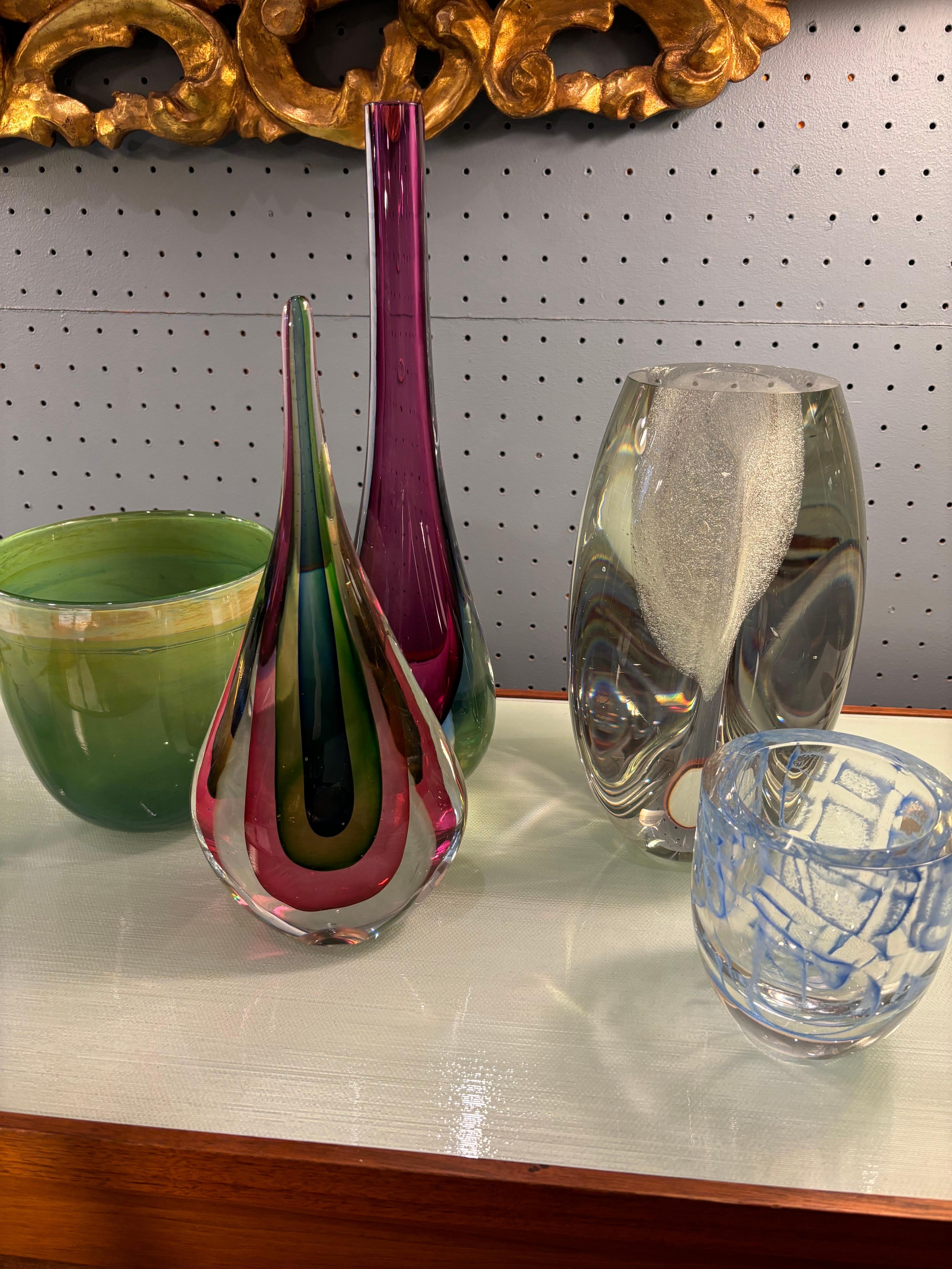 Verre d'art Sculpture Sommerso en verre de Murano italienne des années 1960 par Flavio Poli en vente