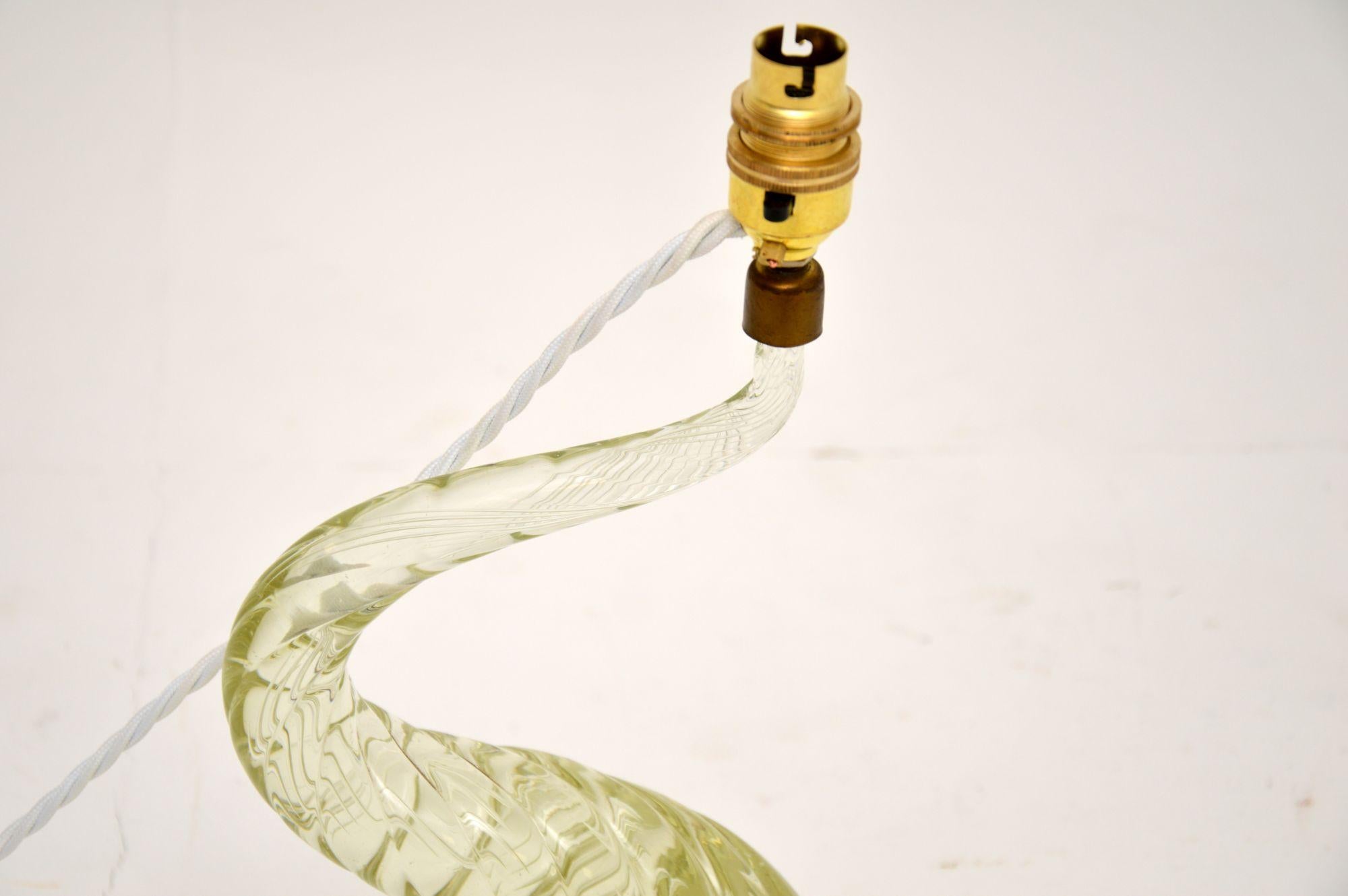 20th Century 1960s Italian Murano Glass Table Lamp