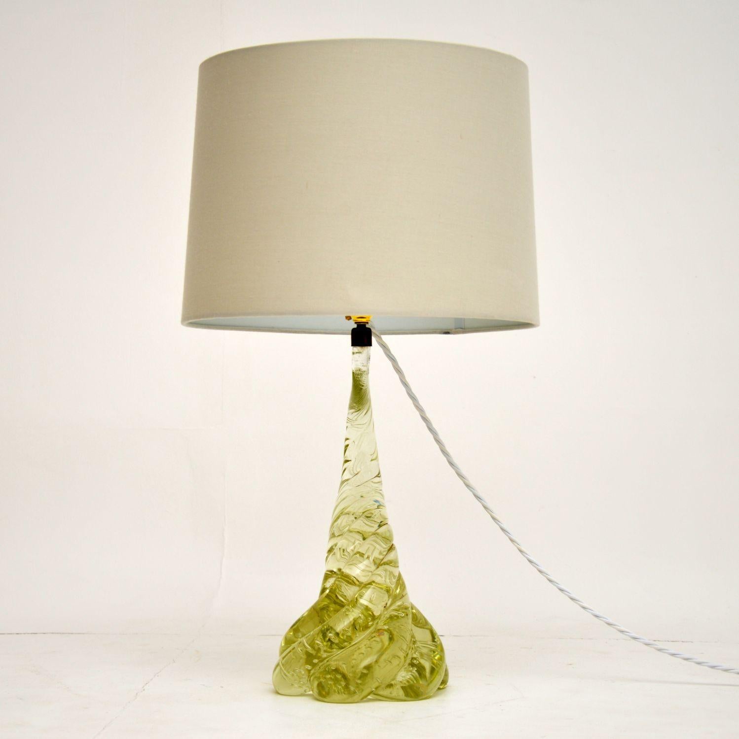 1960s Italian Murano Glass Table Lamp 1