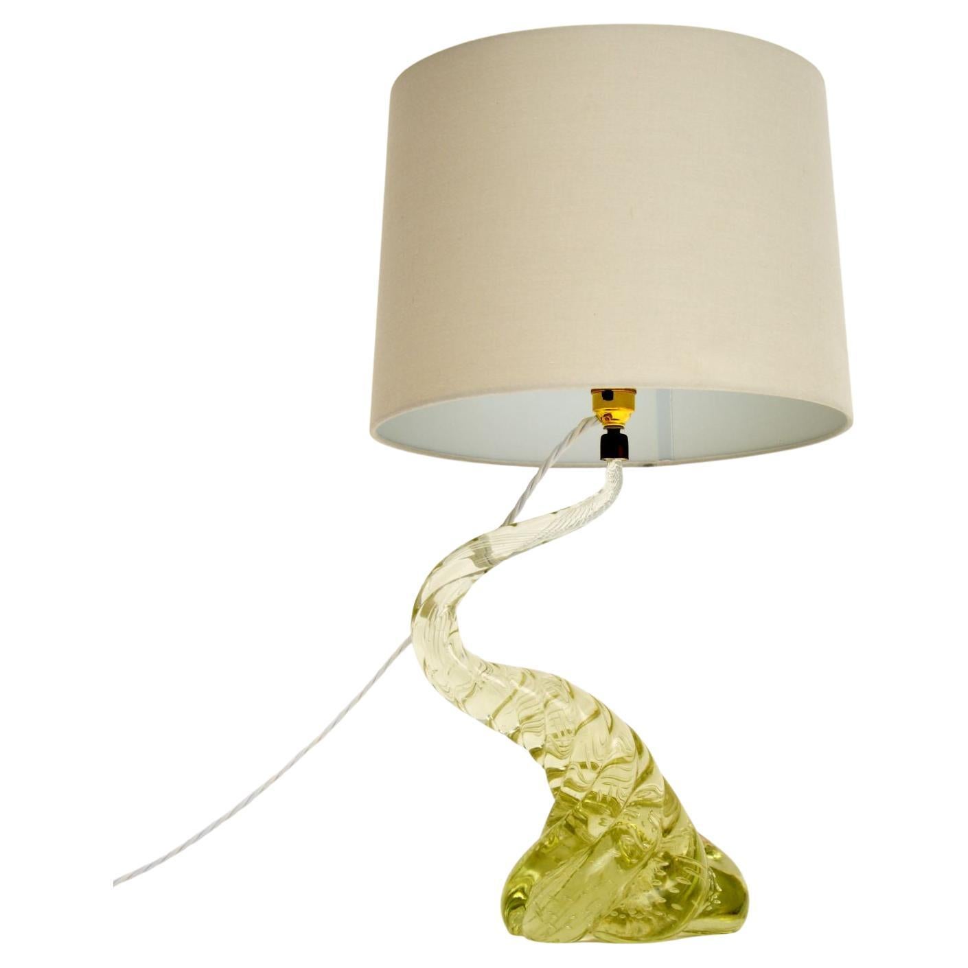 Italian Murano Glass Nichetto Table Lamp For Sale at 1stDibs