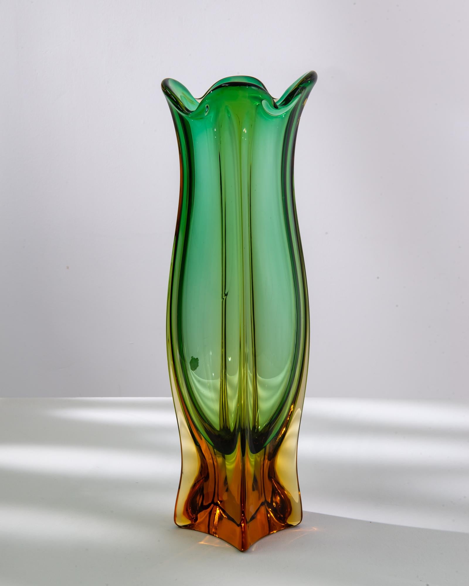 Mid-Century Modern 1960s Italian Murano Glass Vase  For Sale