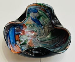 1960s Italian Murano Millefiori Glass Bowl Attr. Dino Martens & Arte Muranese
