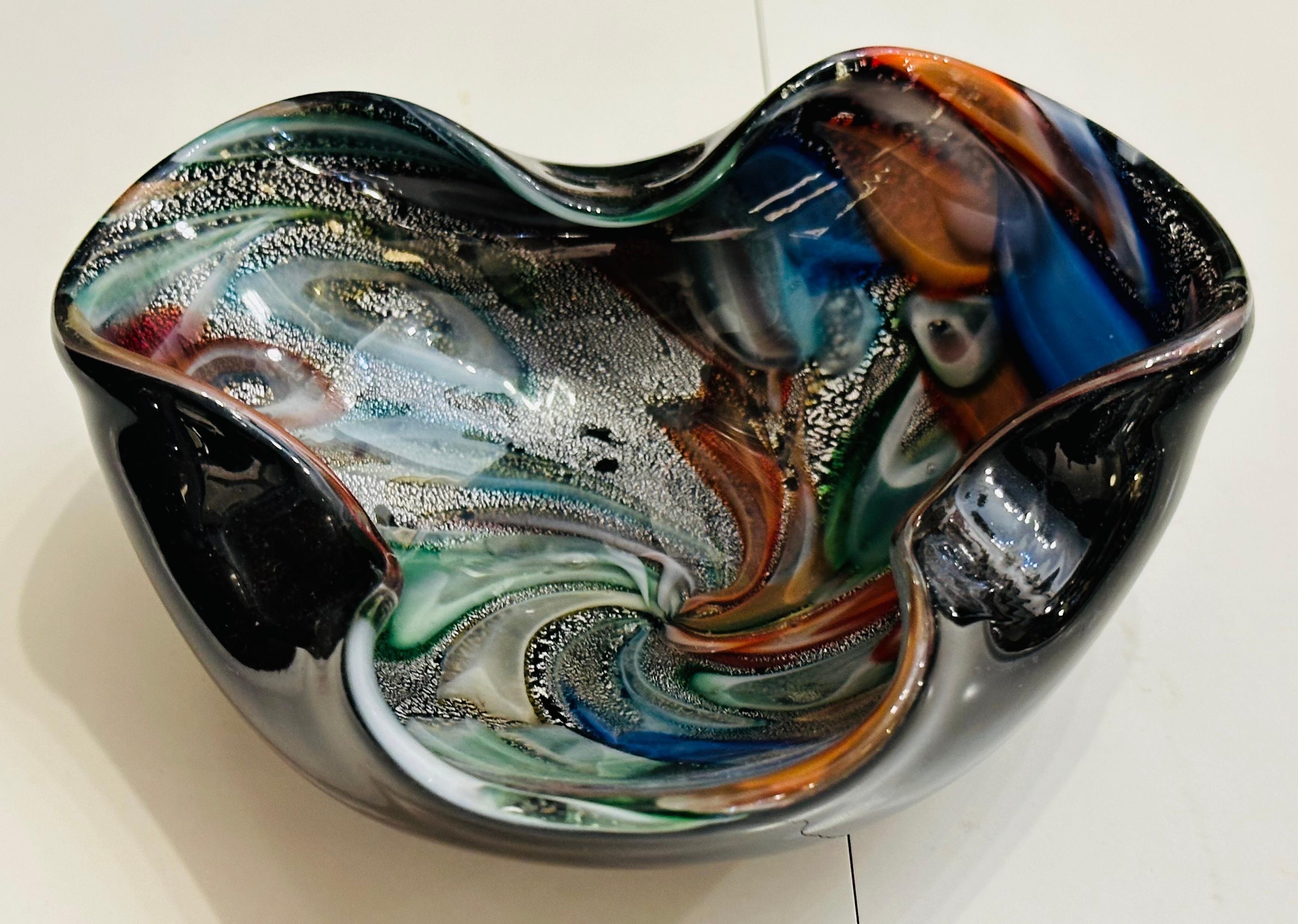 1960s Italian Murano Millefiori Glass Bowl Attr. Dino Martens & Arte Muranese In Good Condition In London, England