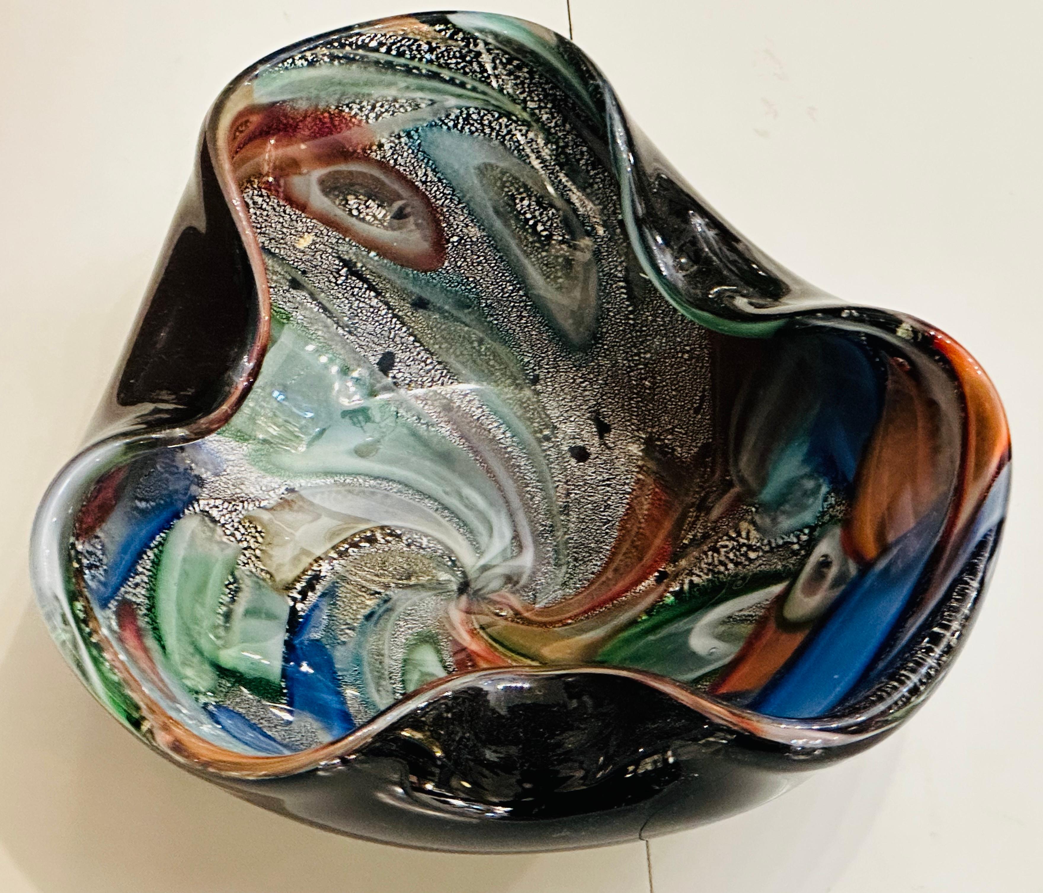 1960s Italian Murano Millefiori Glass Bowl Attr. Dino Martens & Arte Muranese 1