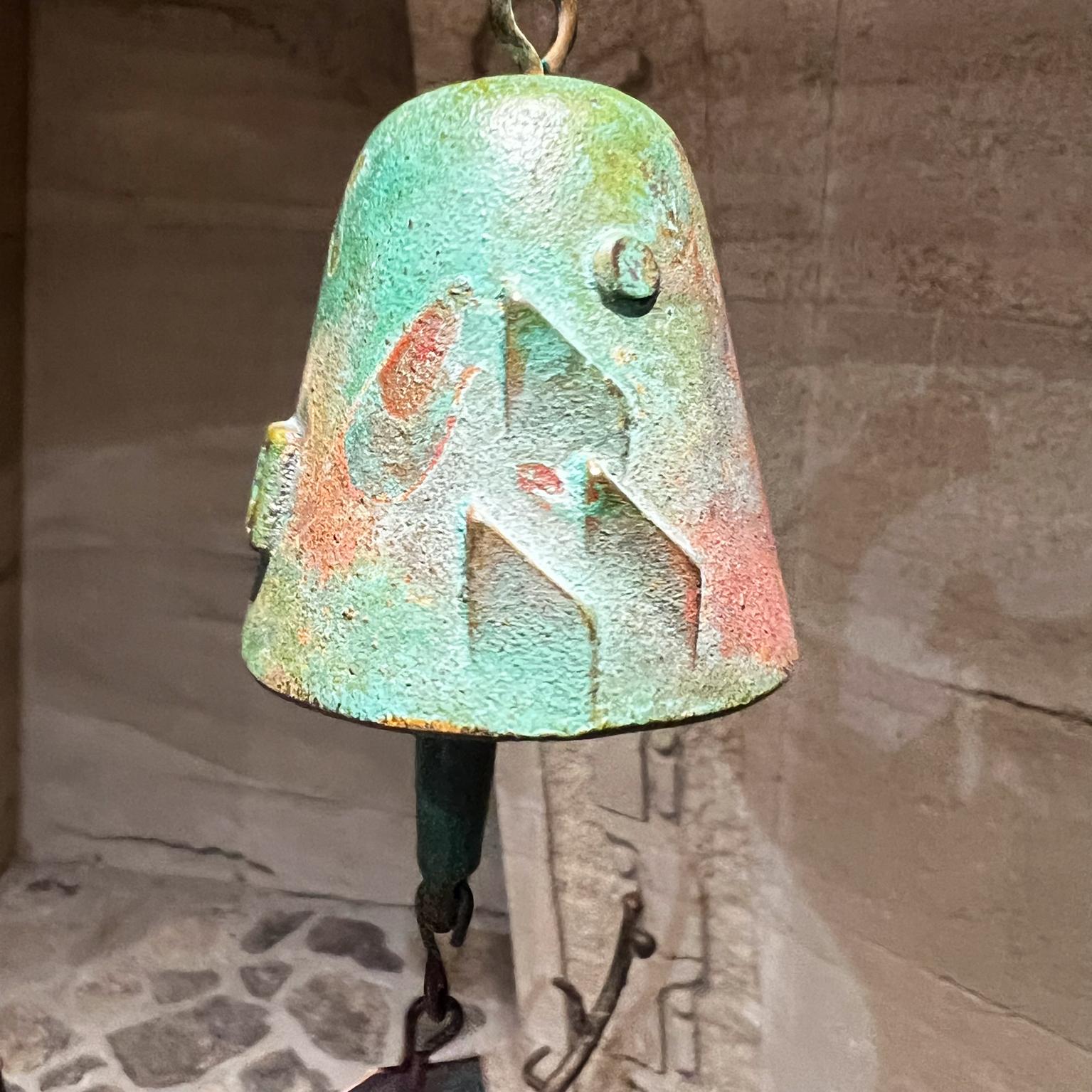 1960s Italian Paolo Soleri Bronze Wind Chime Garden Bell For Sale 2