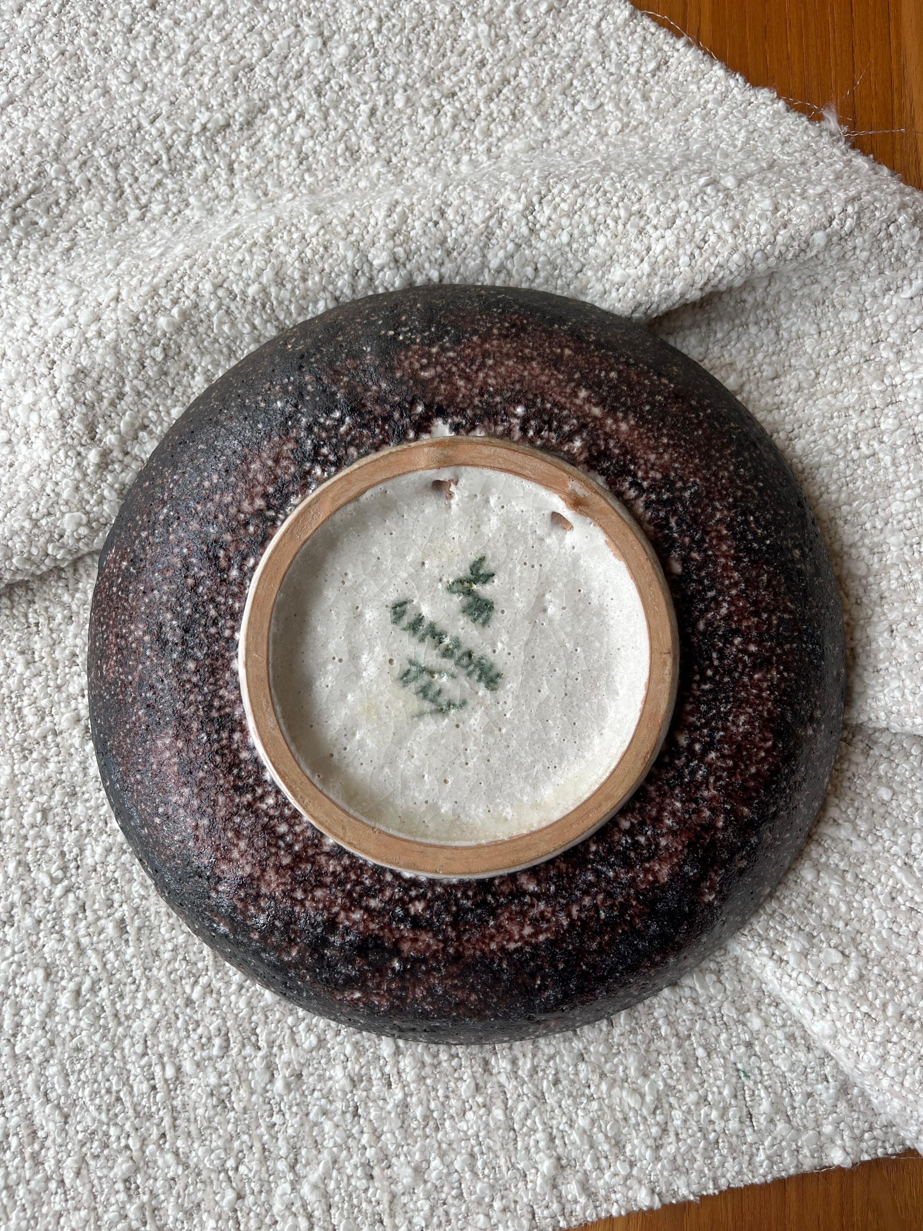 Mid-Century Modern 1960’s Italian Plate by Guido Gambone For Sale