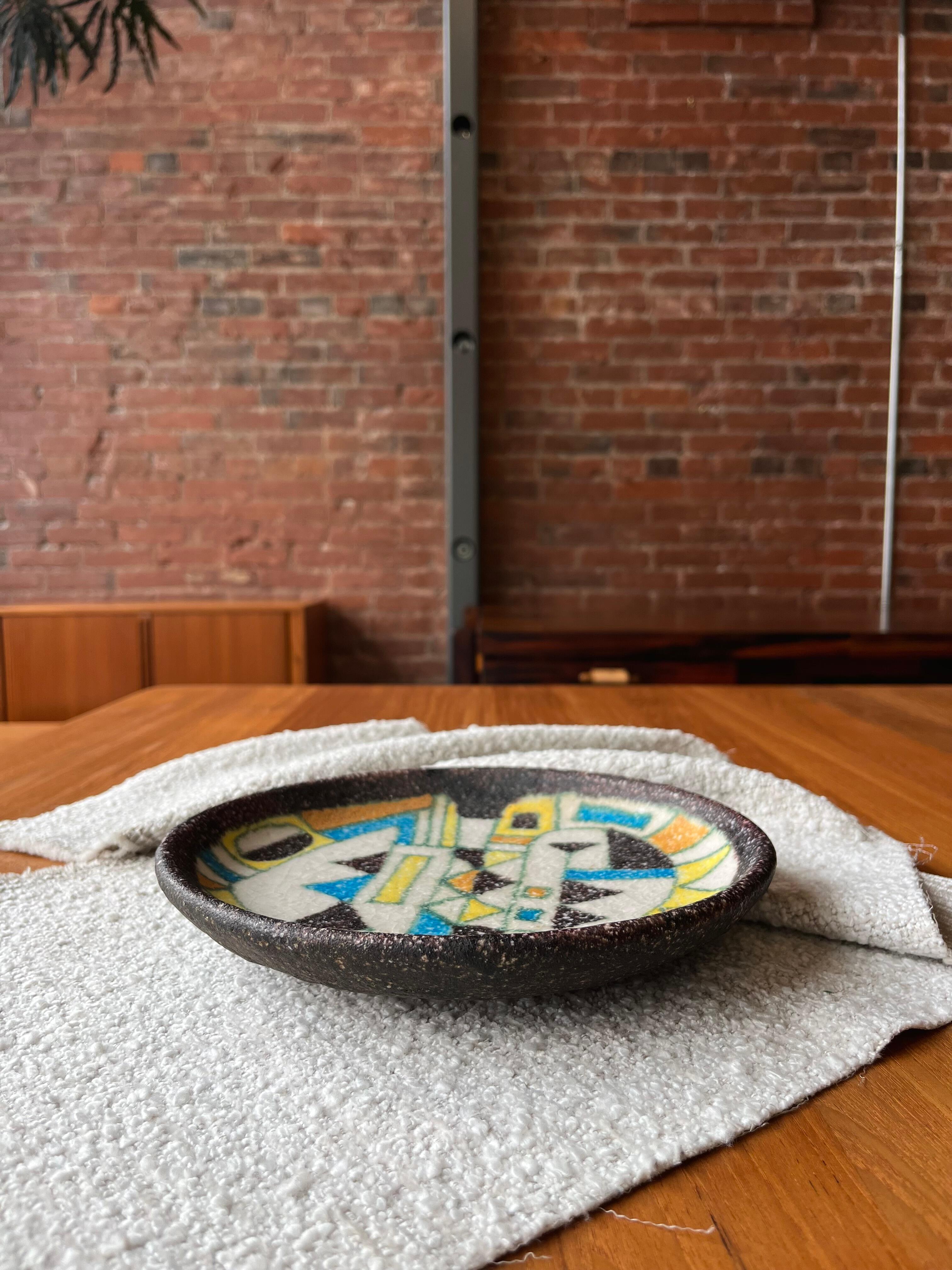 1960’s Italian Plate by Guido Gambone For Sale 3