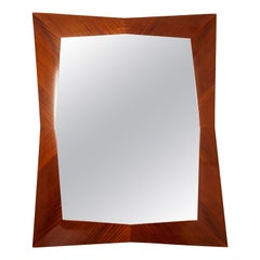 1960s Italian Rosewood Restored Mirror