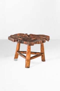 1960s Italian Rustic Fruitwood Low Table