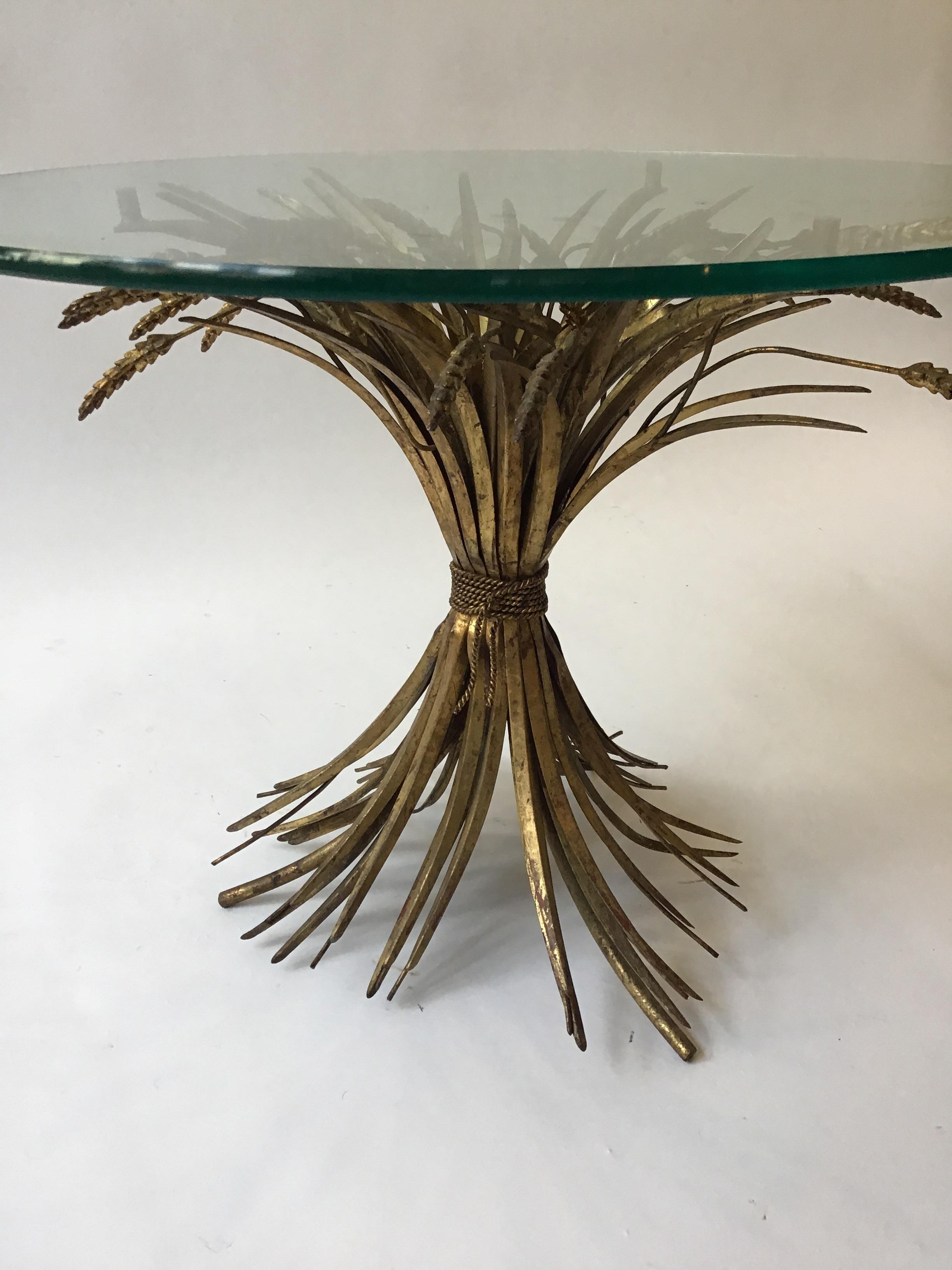 1960s Italian Sheaf of Wheat Side Table In Good Condition In Tarrytown, NY