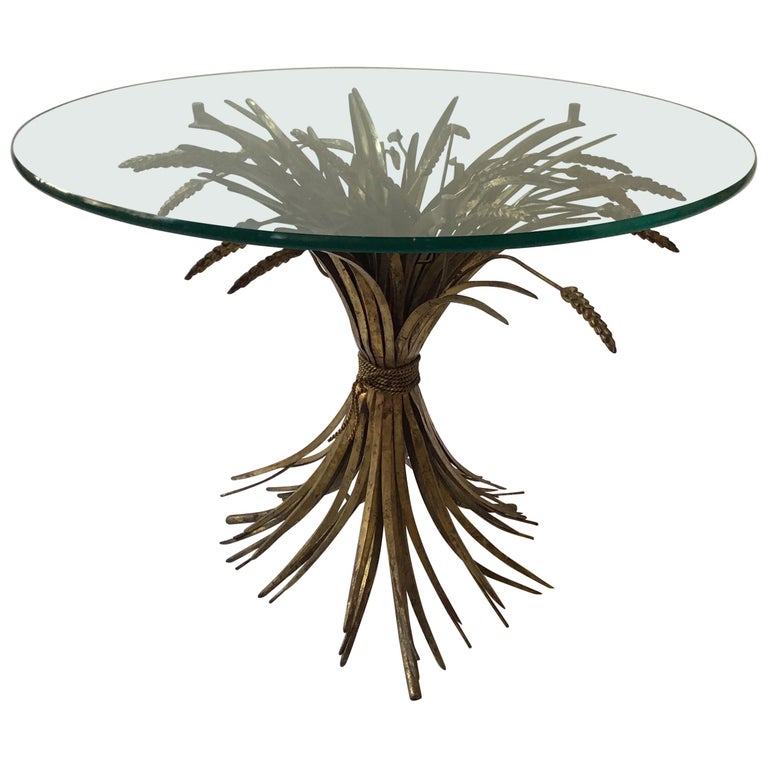1960s Italian Sheaf of Wheat Side Table at 1stDibs
