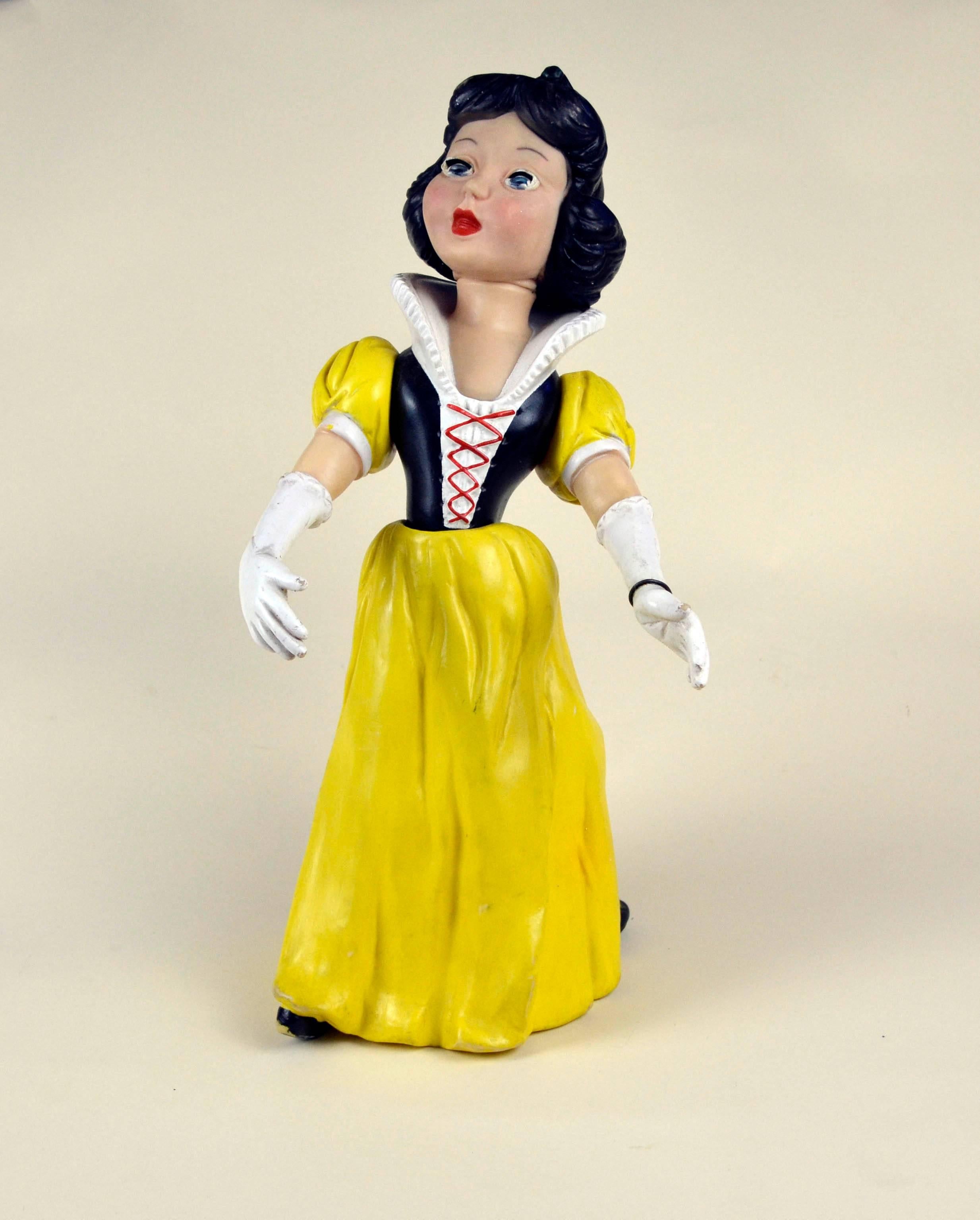 1960s Italian Snow White and the Seven Dwarfs Whistling Rubber Toys for Disney 4