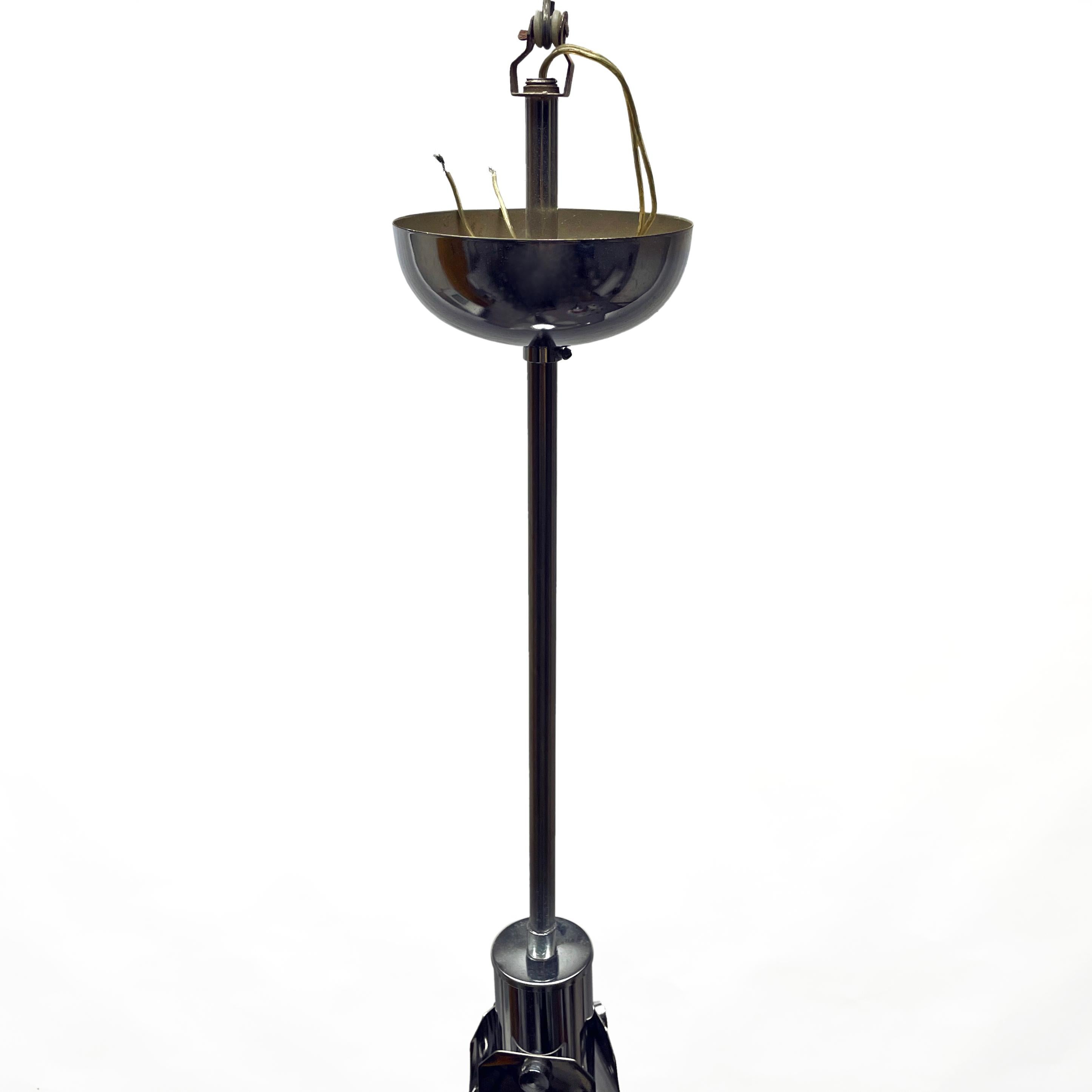 1960s Italian Space Age Mazzega Sompex Secon Nylon Thread Pendant Light, Italy For Sale 3