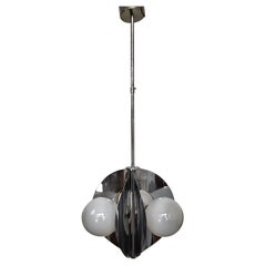 Lámpara colgante de bolas de cristal Spaceage italiana de los años 60