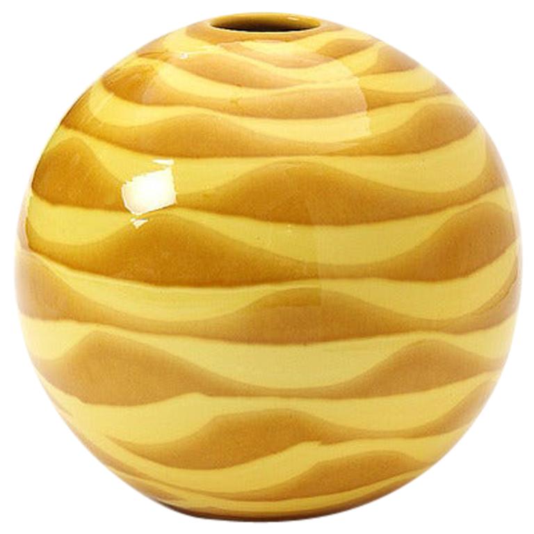 1960s Italian Spherical Vase by Inarco For Sale