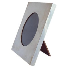 1960s Italian Square Chrome Photo Frame