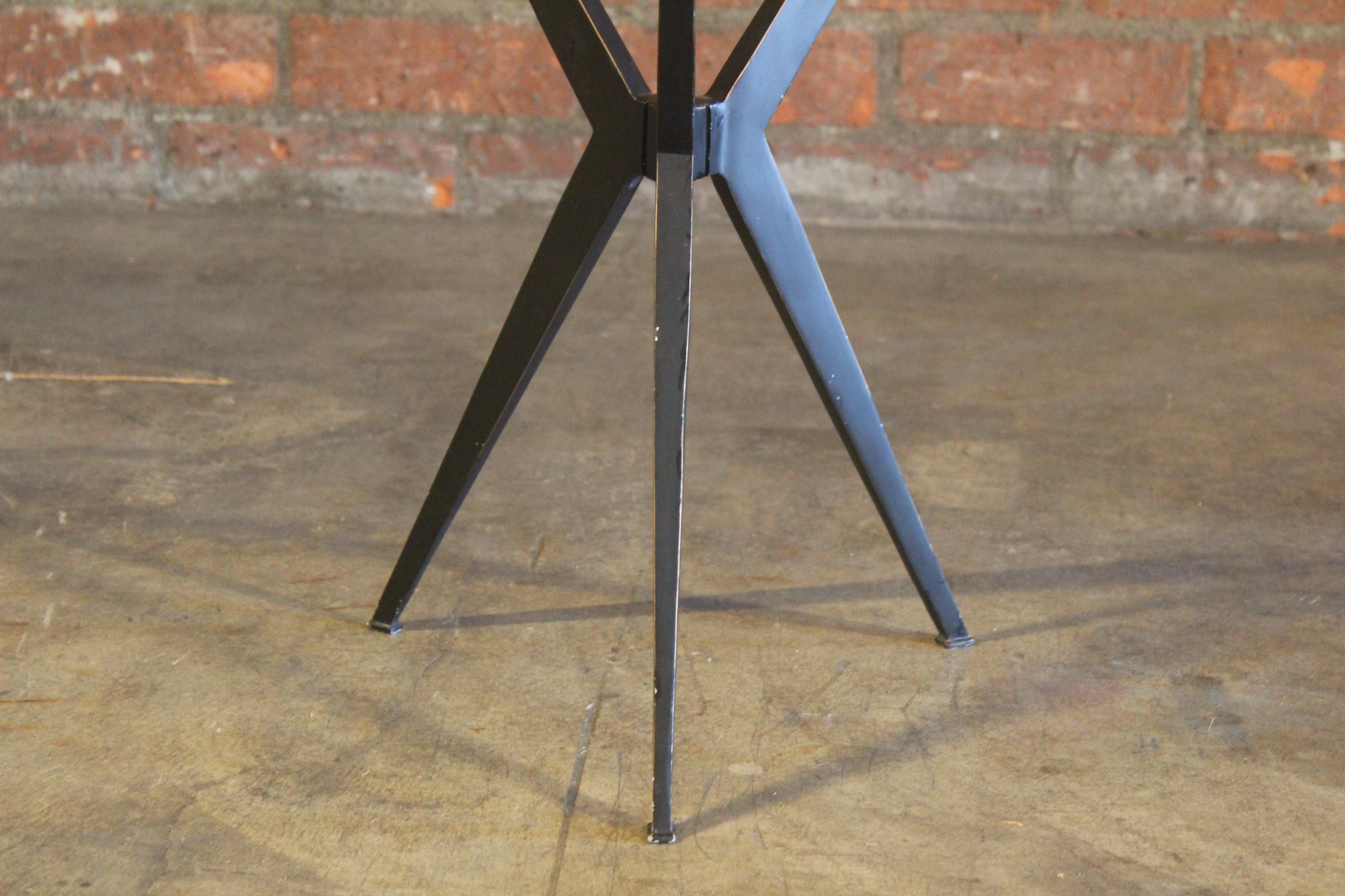 1960s Italian Steel and Glass Side Table 11