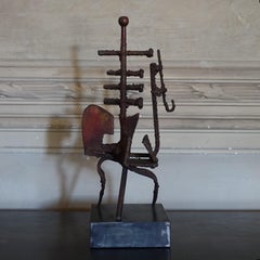 1960's Italian Steel Sculpture Brutalist Style