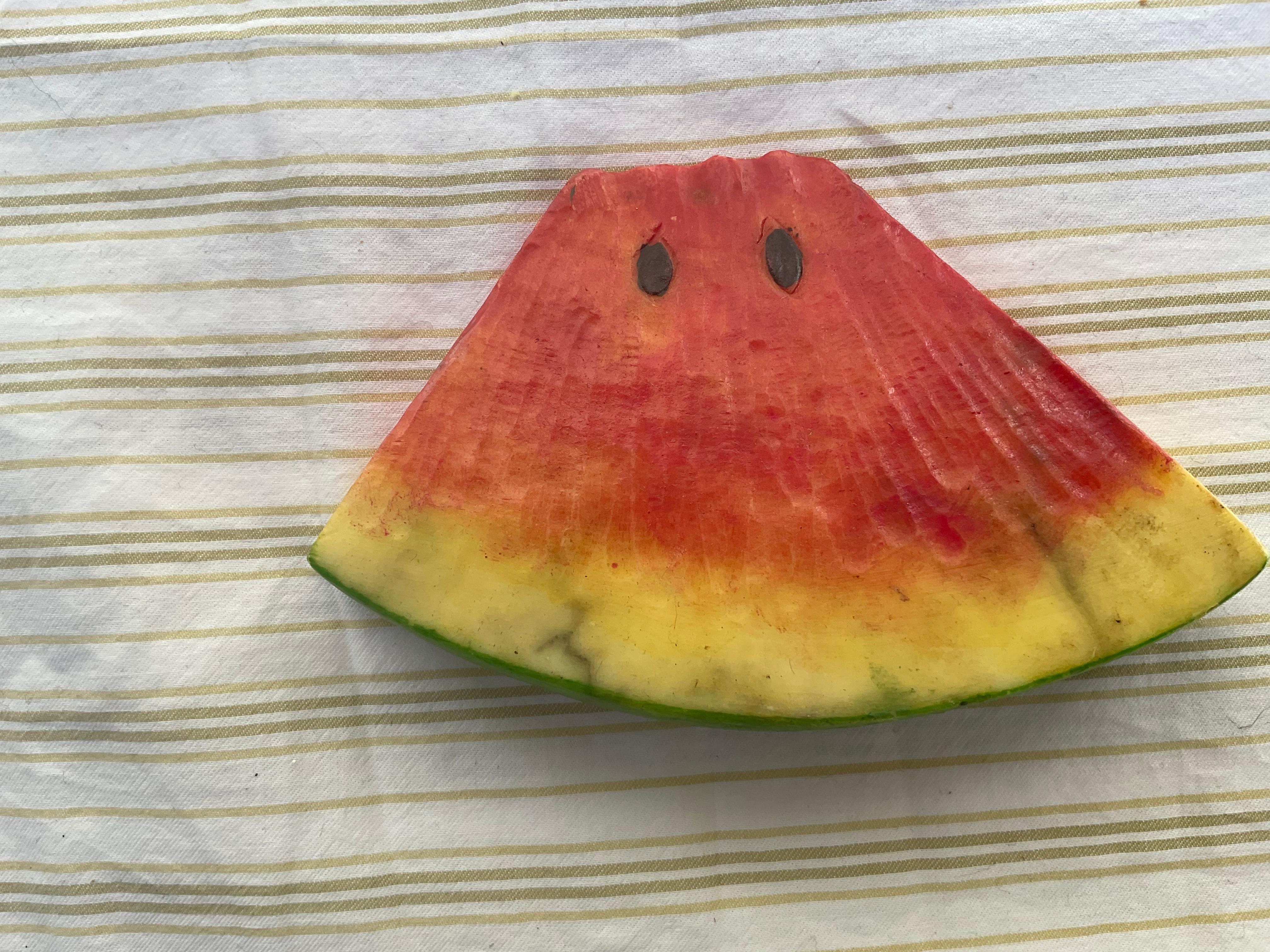 1960s Italian Stone Fruit, Watermelon Slices, 3 2