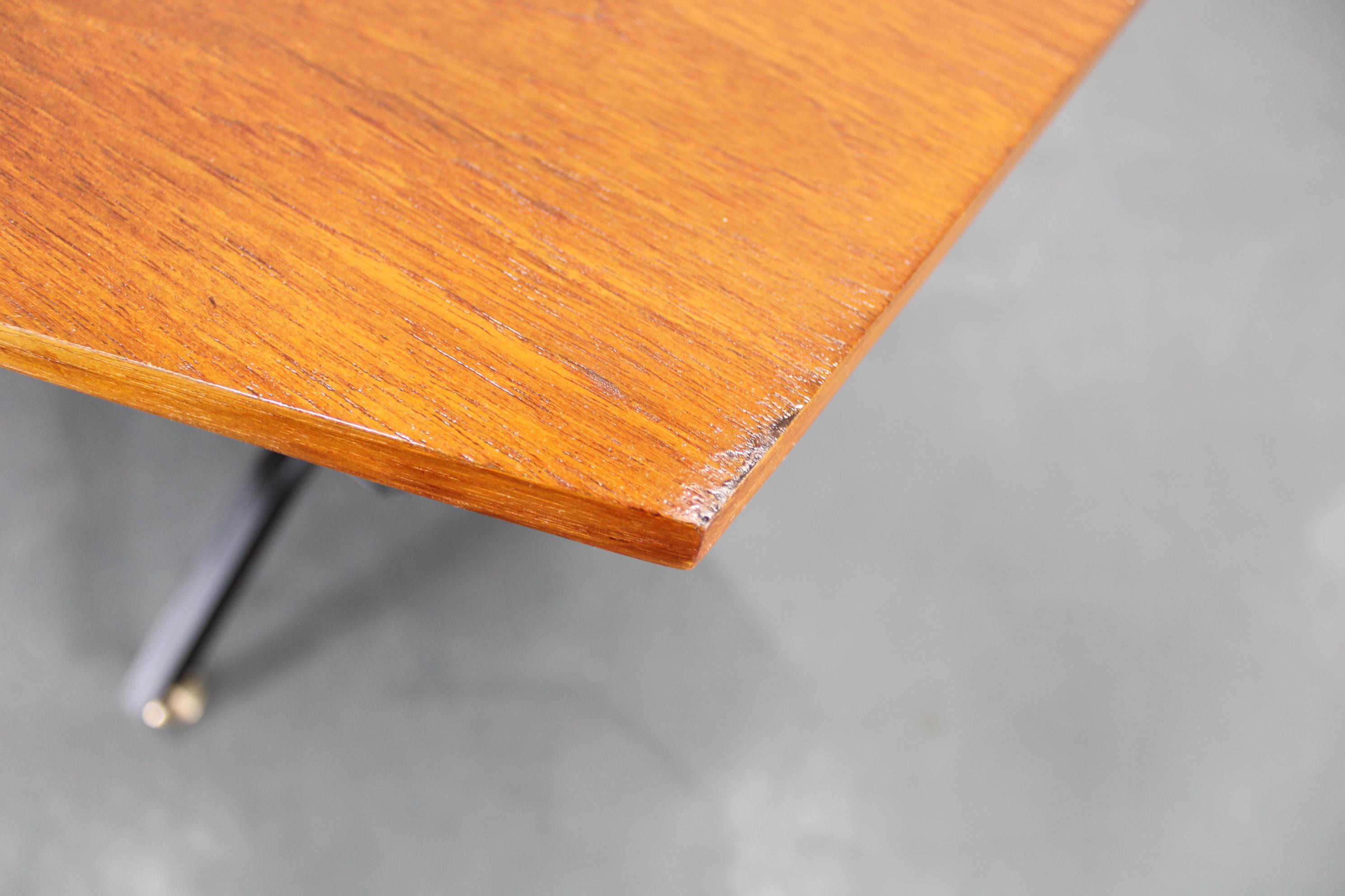 1960s Italian Teak Coffee or Side Table For Sale 7