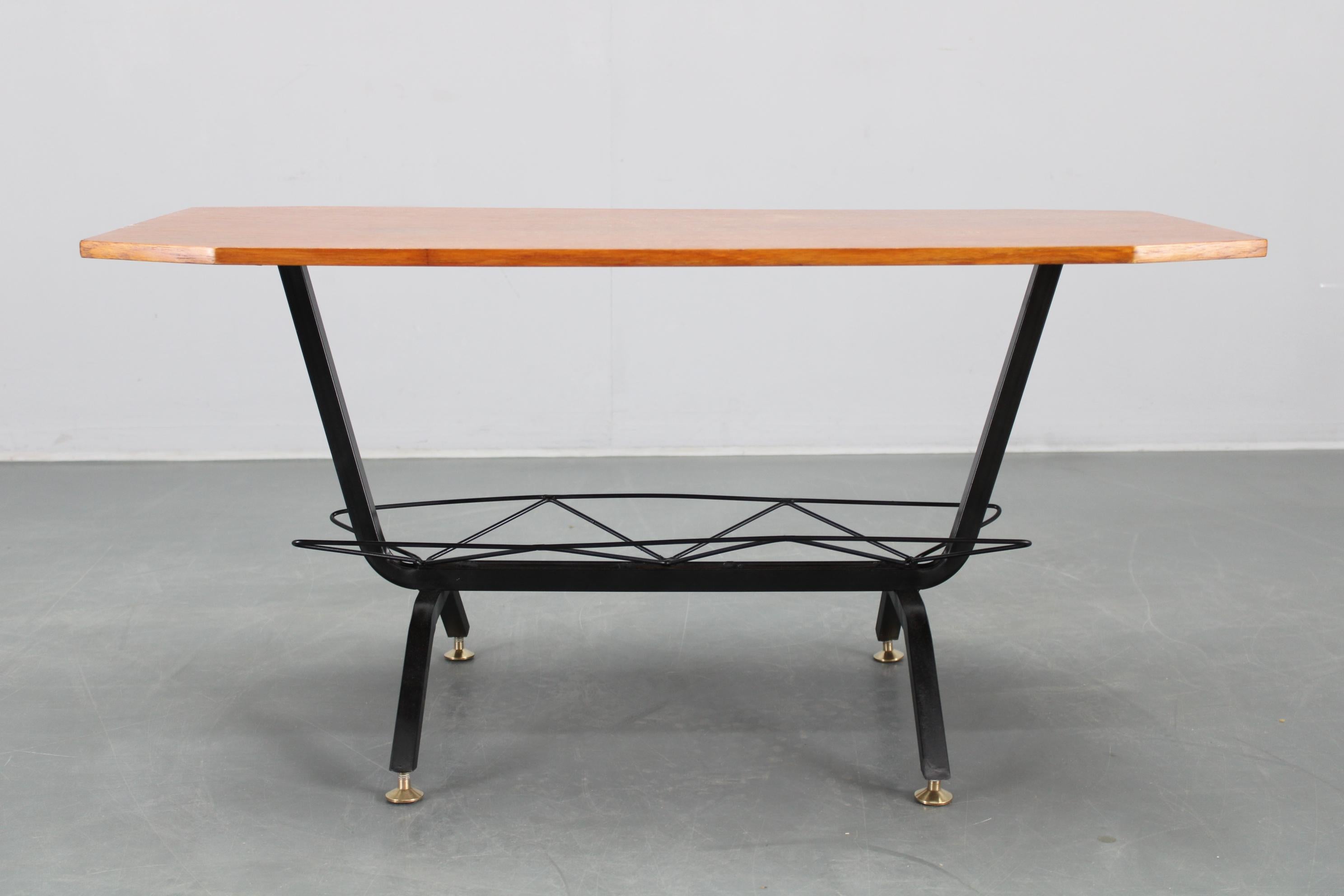 1960s Italian Teak Coffee or Side Table For Sale 3