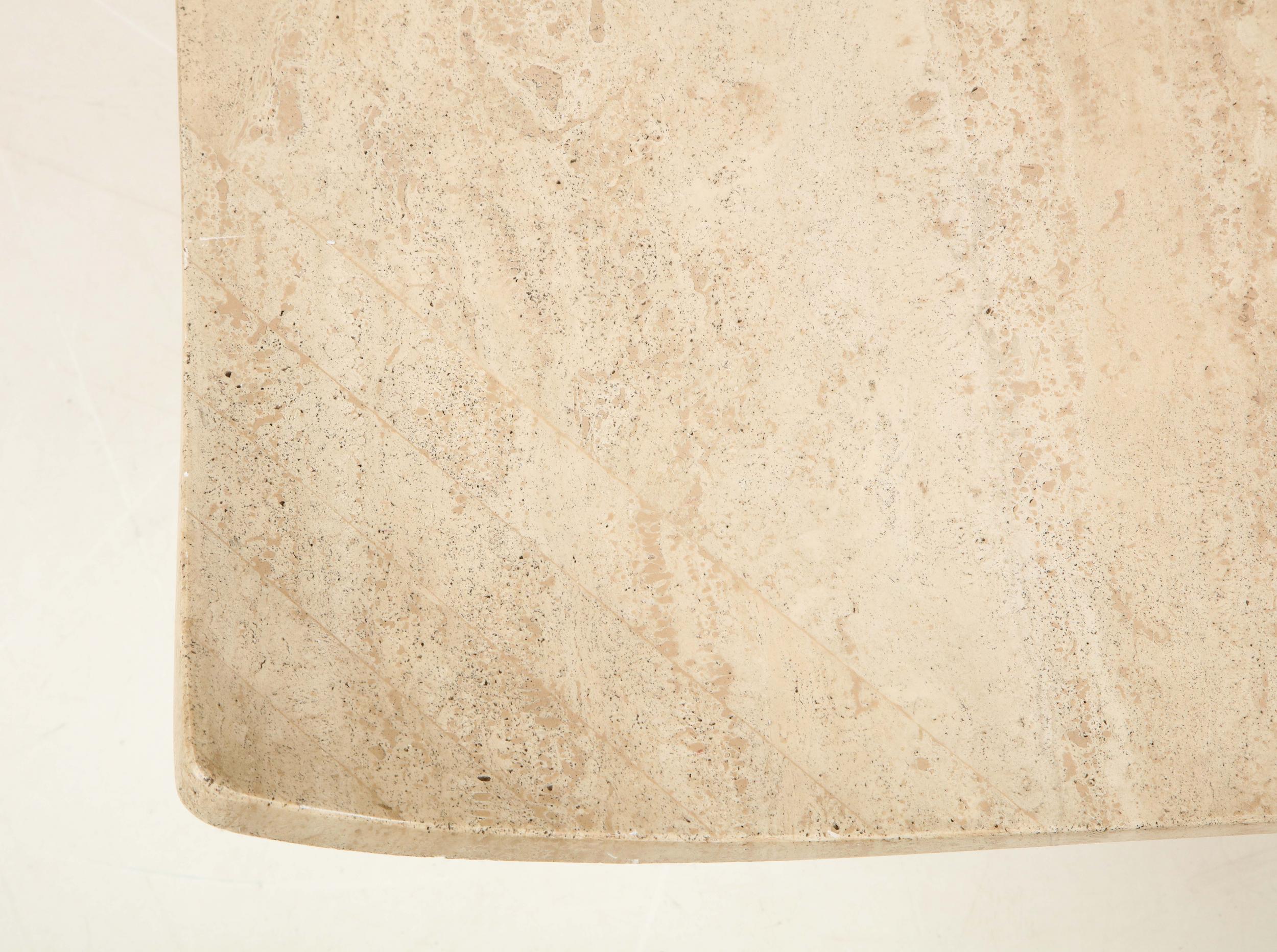 1960's Italian Travertine Cocktail Table 7